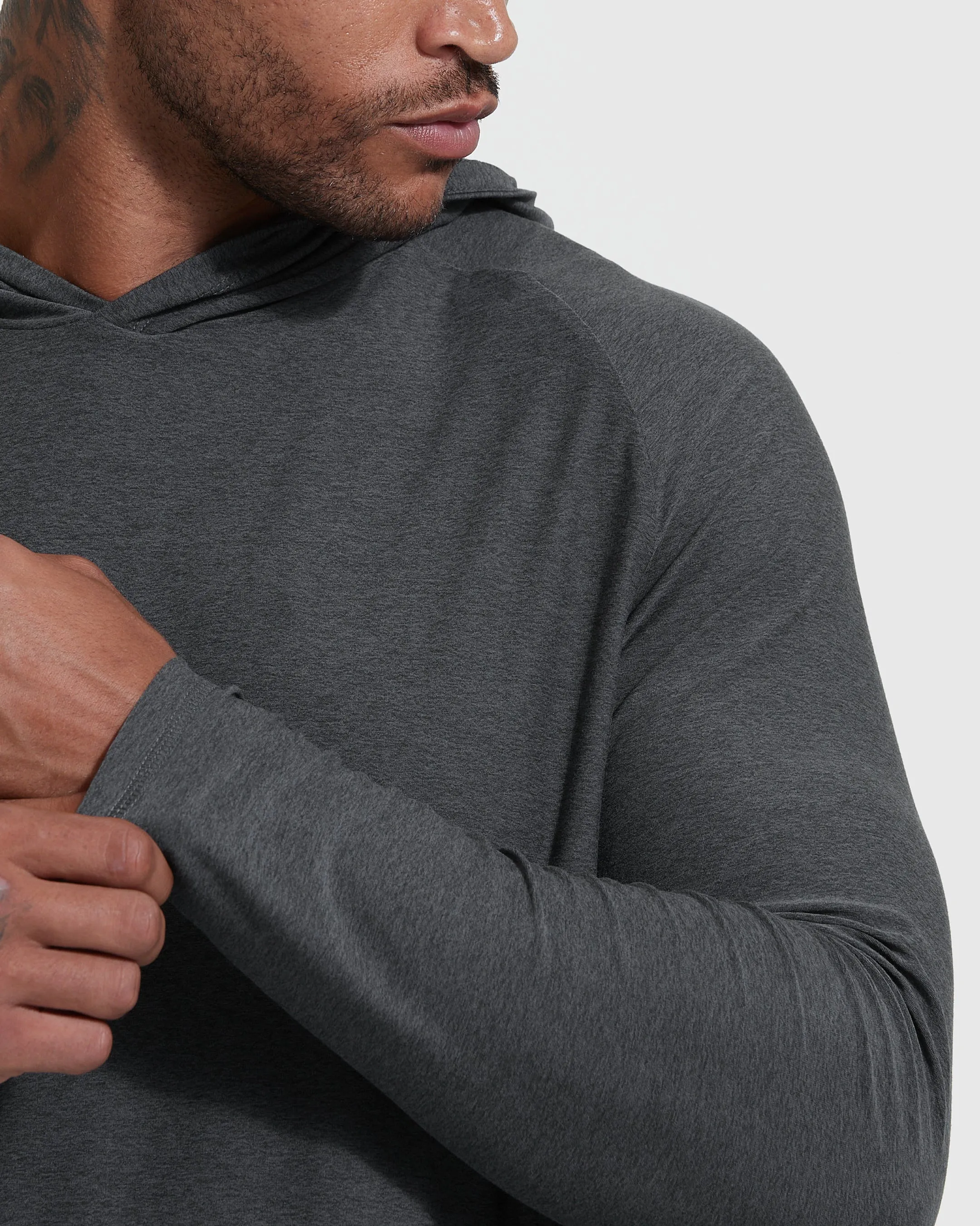 Charcoal Heather Gray Active Hoodie sold by True Classic product image thumbnail 5