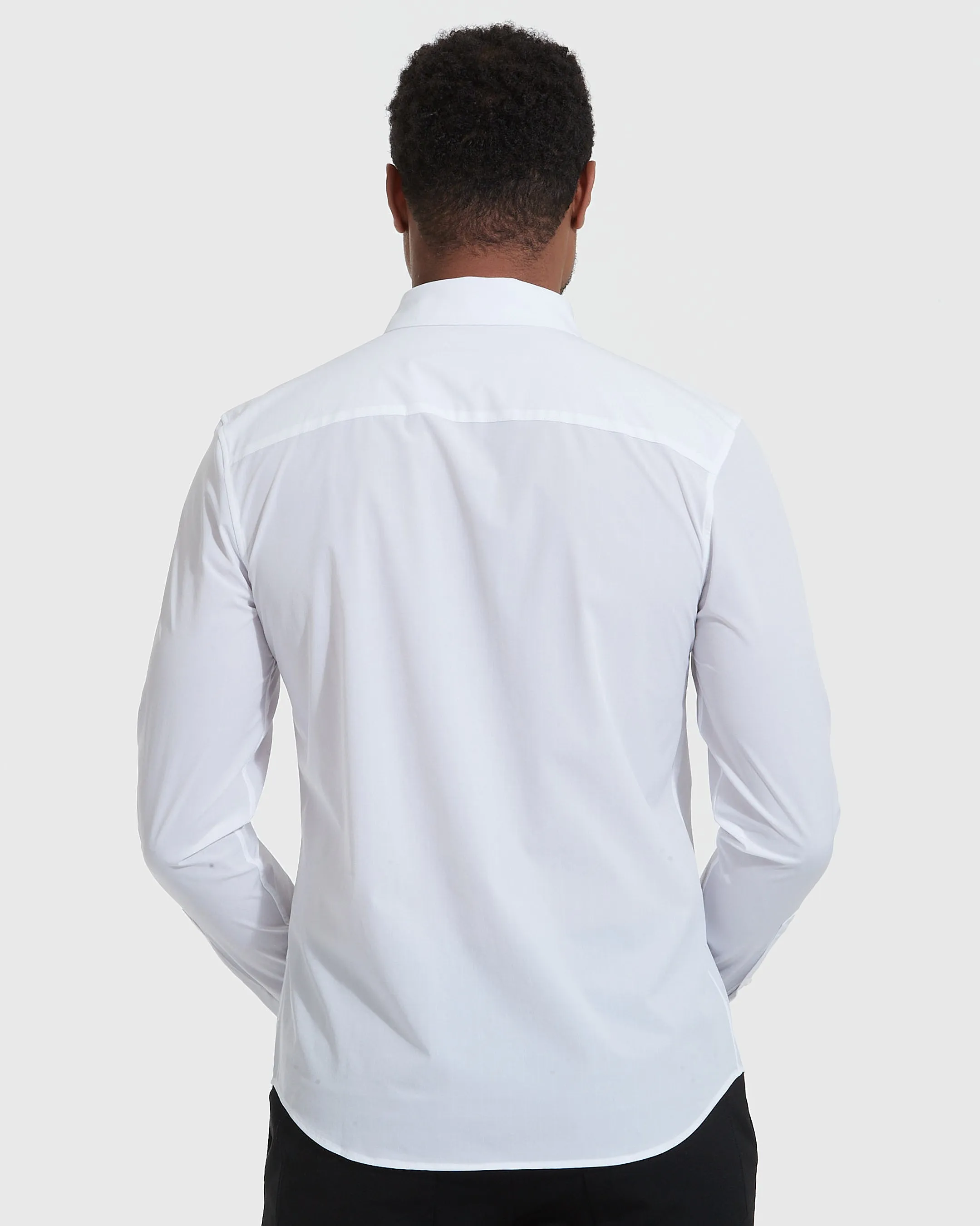White Lightweight Dress Shirt sold by True Classic product image thumbnail 4