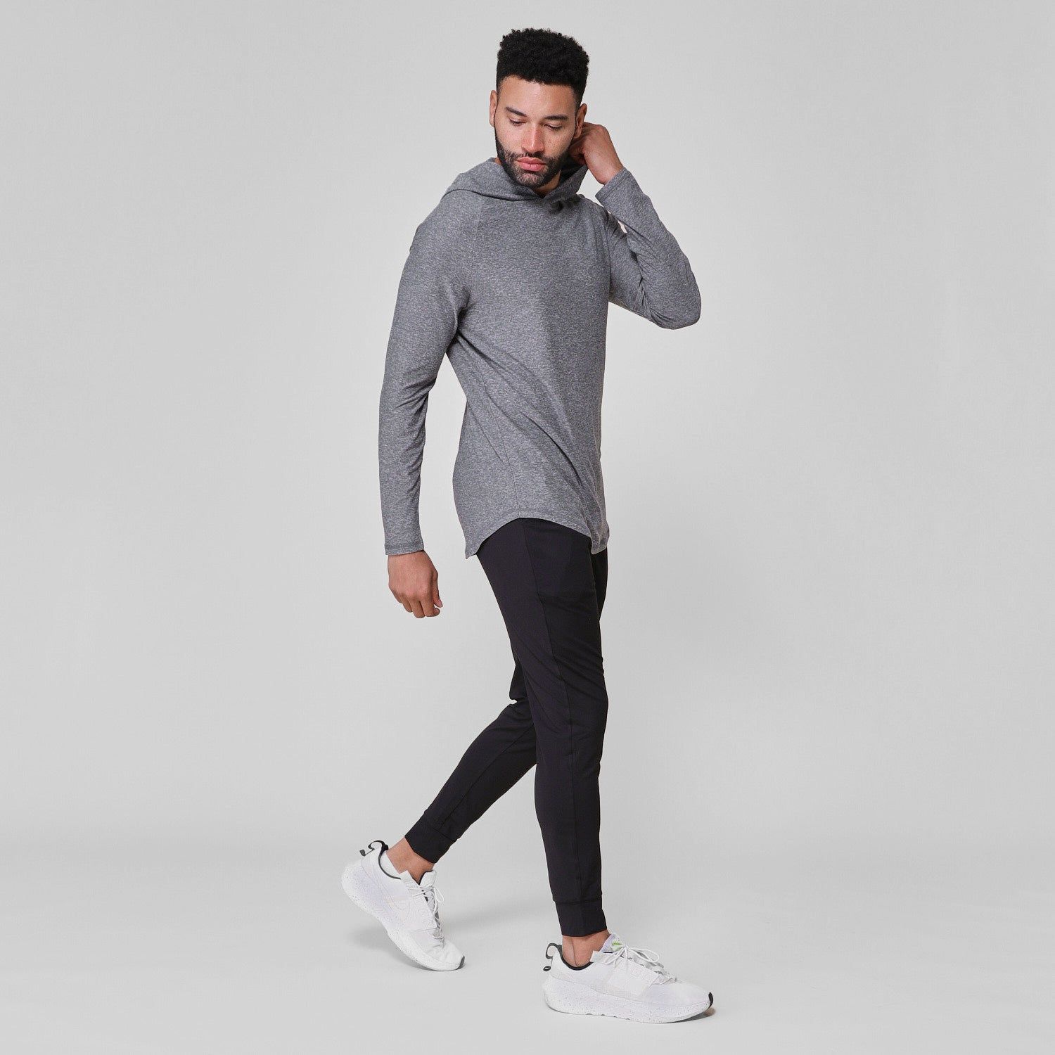 Medium Heather Gray Active Hoodie sold by True Classic product image thumbnail 5