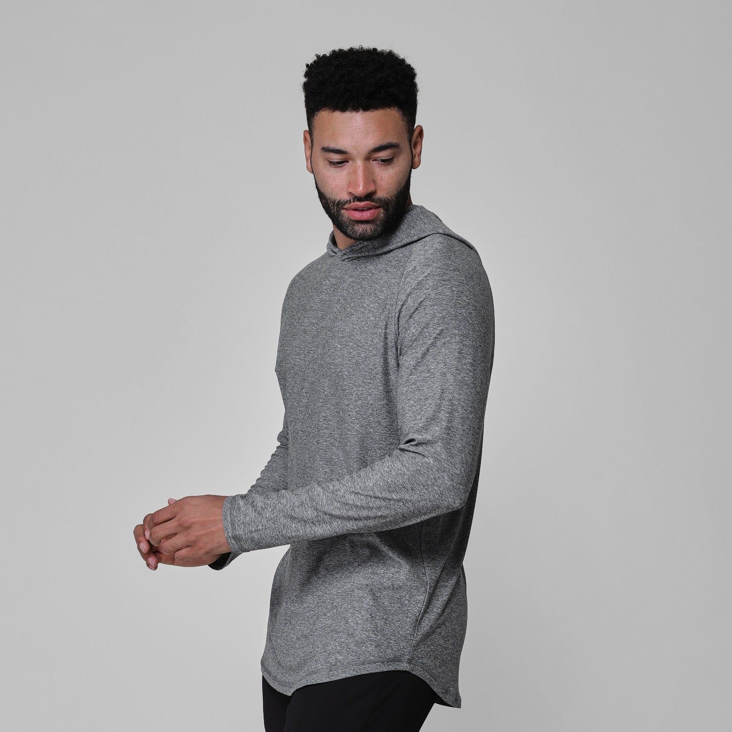Medium Heather Gray Active Hoodie sold by True Classic