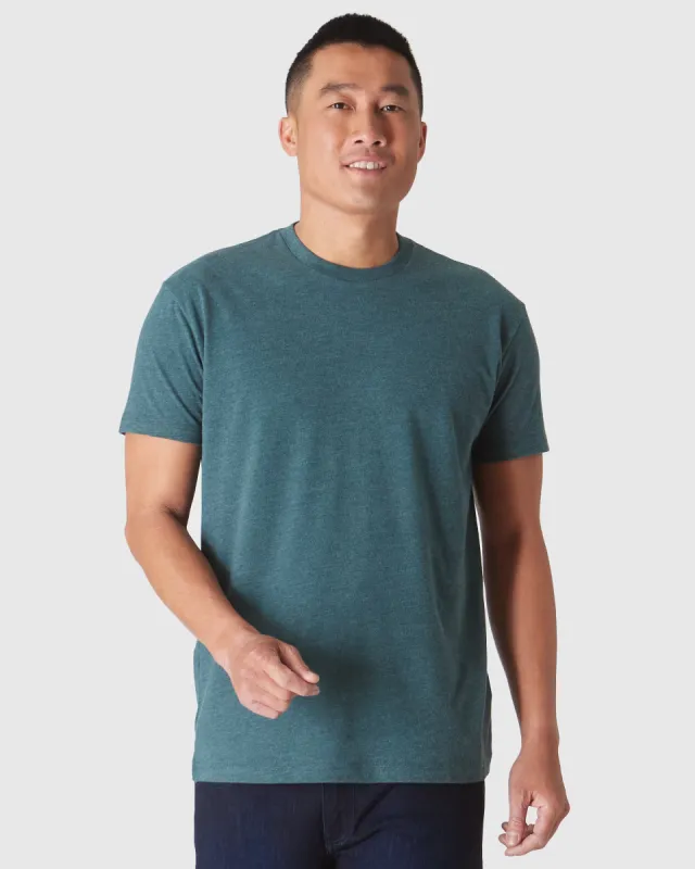Heather Seafarer Classic Short Sleeve Crew Neck T-Shirt sold by True Classic