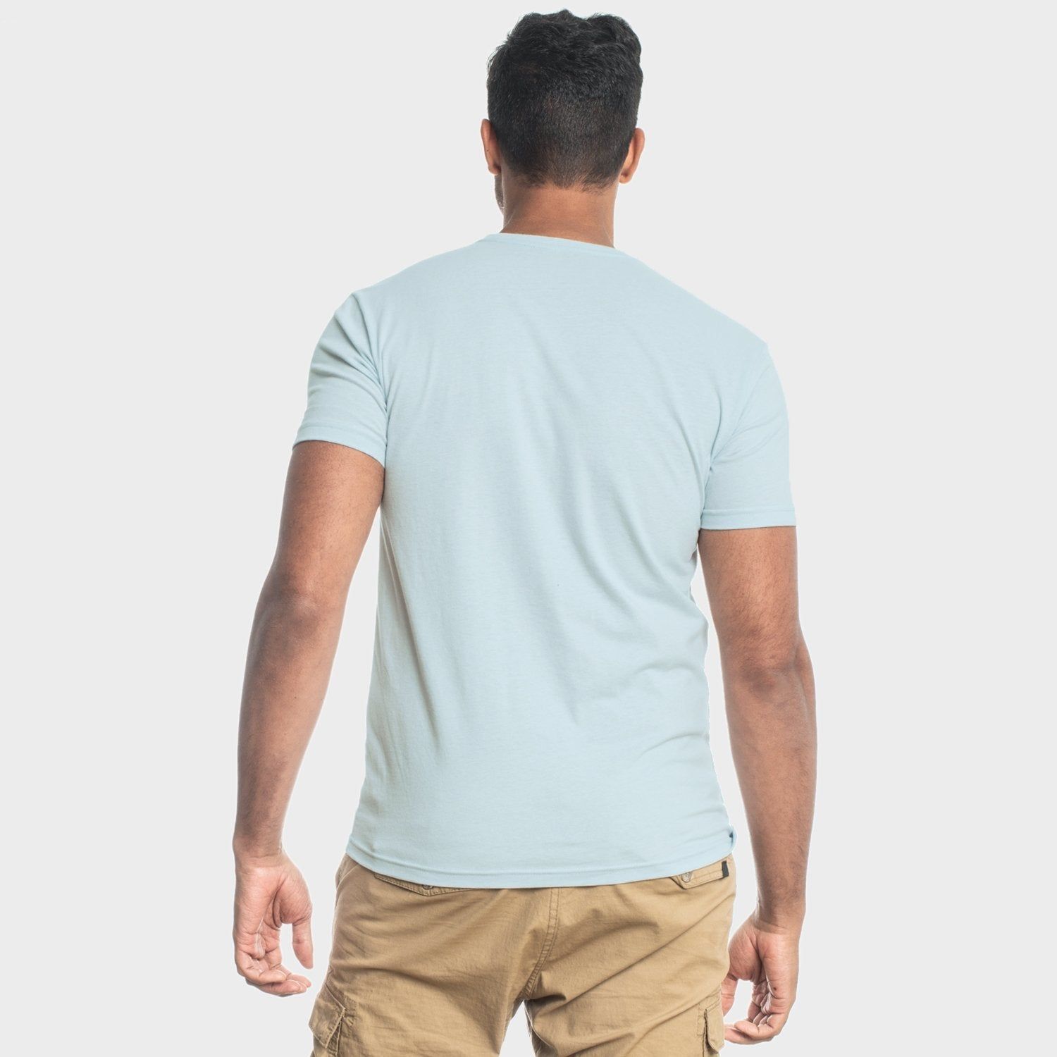 Light Blue Crew Neck T-Shirt sold by True Classic product image thumbnail 3