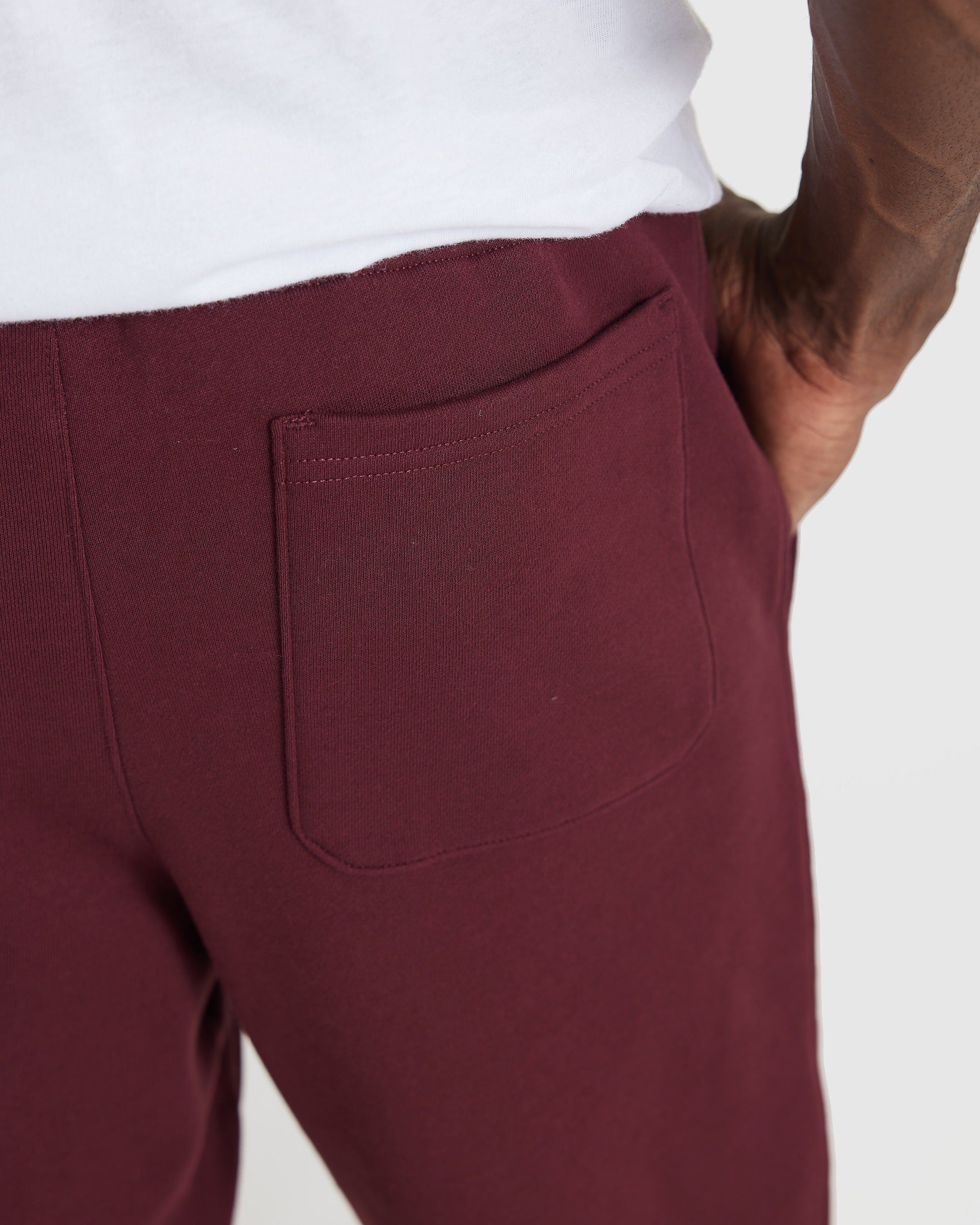 Mahogany Fleece French Terry Joggers sold by True Classic product image thumbnail 5