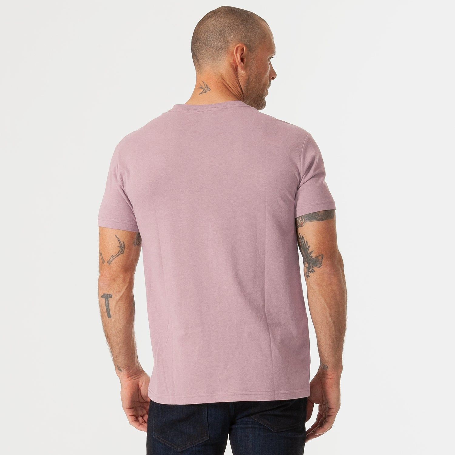 Mineral Mauve Short Sleeve Crew Neck sold by True Classic product image thumbnail 3