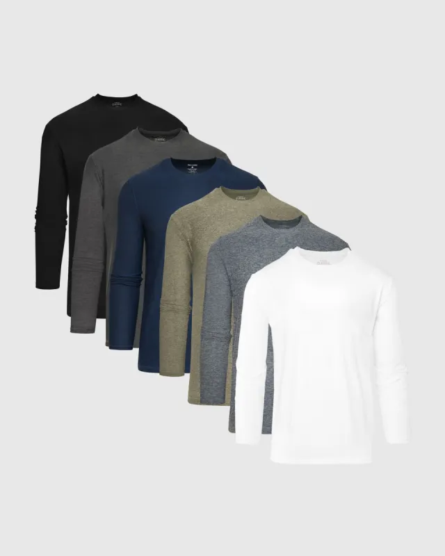 Warm Up Active Long Sleeve Crew 6-Pack sold by True Classic