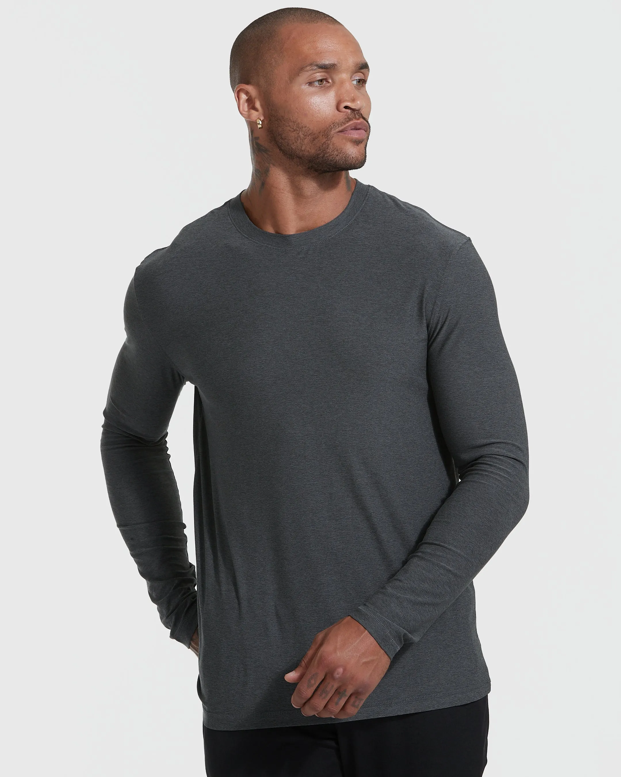 Heather Color Active Long Sleeve Crew T-Shirt 3-Pack sold by True Classic product image thumbnail 2
