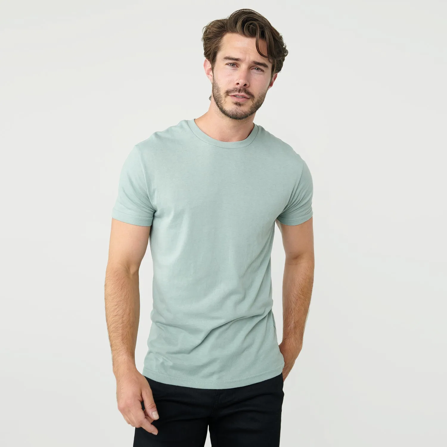 Sage Crew Neck T-Shirt sold by True Classic