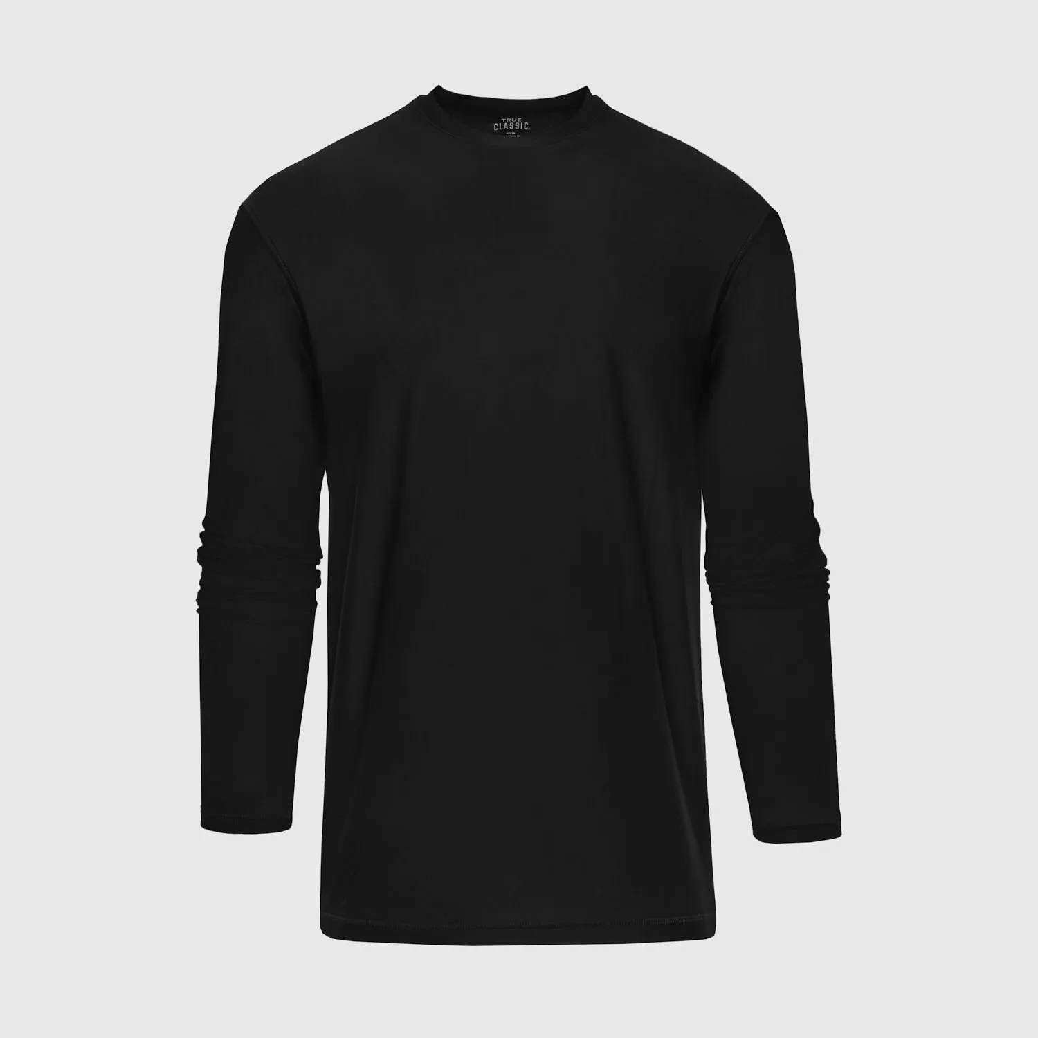 Black Active Long Sleeve Crew Neck T-Shirt sold by True Classic product image thumbnail 2