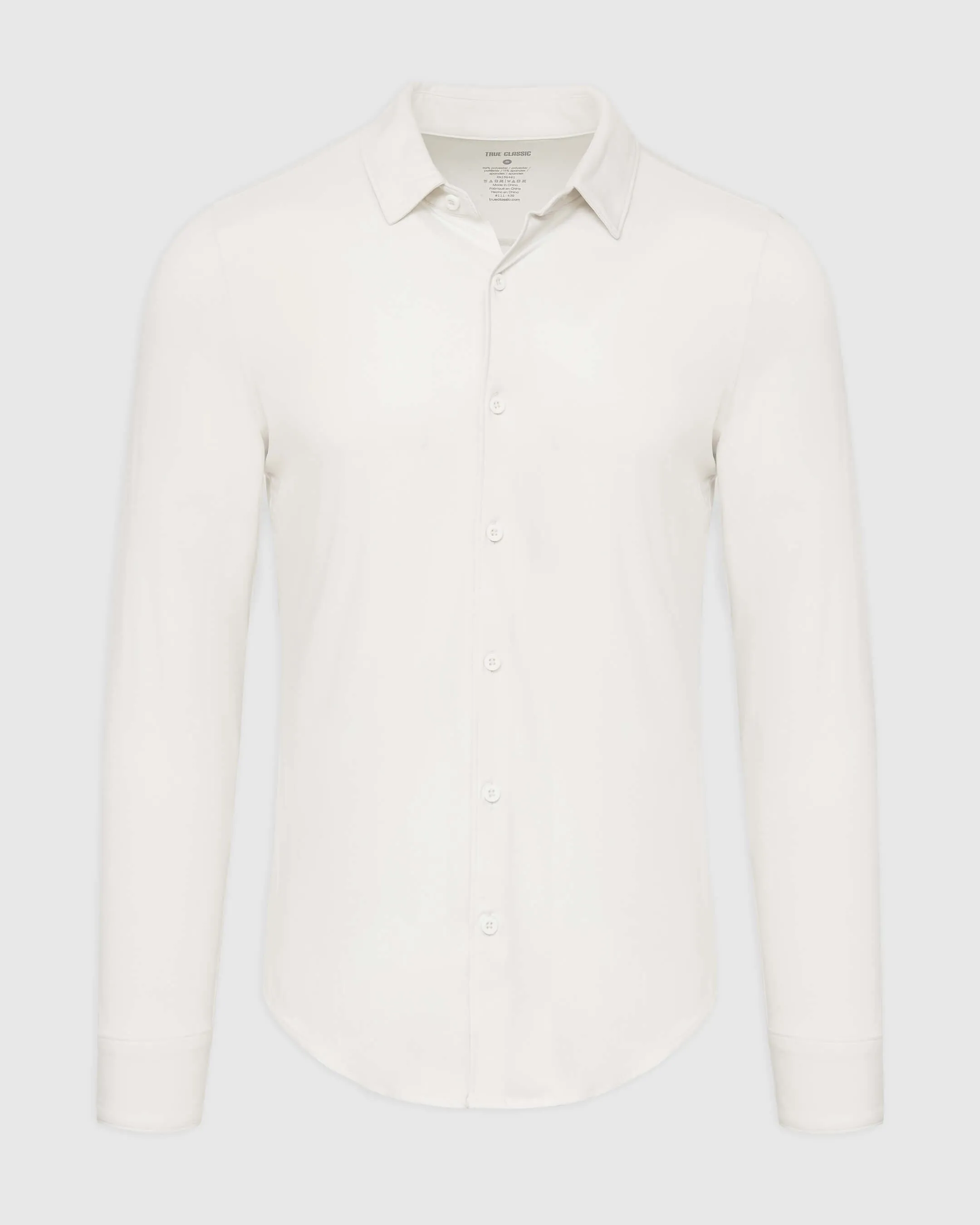 Ecru Long Sleeve Do-It-All Comfort Shirt sold by True Classic product image thumbnail 2