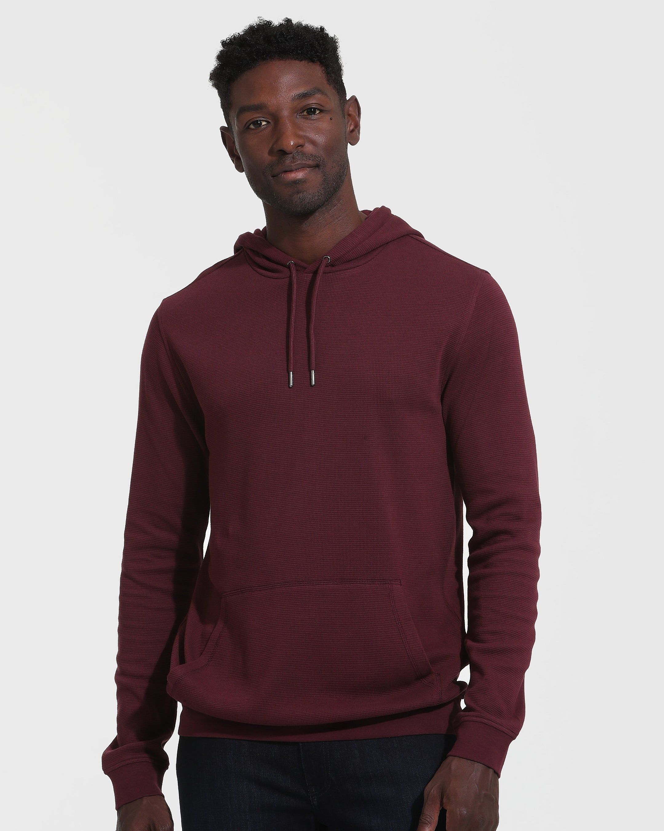 Mahogany Waffle Hoodie sold by True Classic