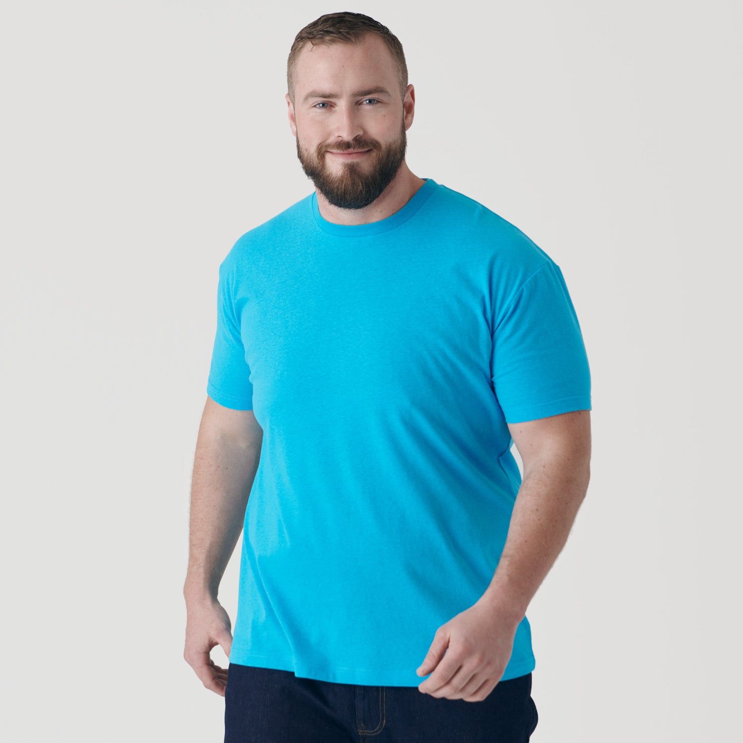 Turquoise Crew Neck T-Shirt sold by True Classic product image thumbnail 5