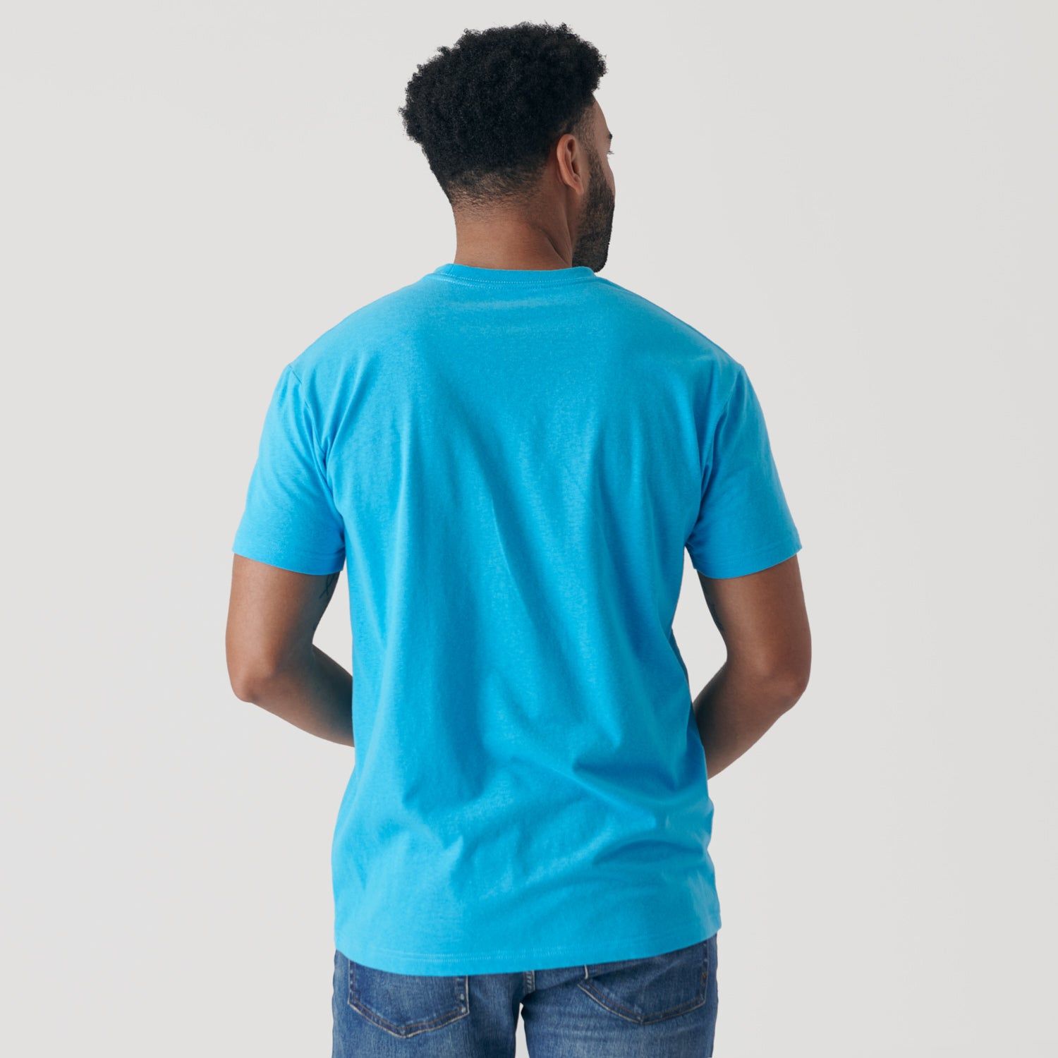 Turquoise Crew Neck T-Shirt sold by True Classic product image thumbnail 3