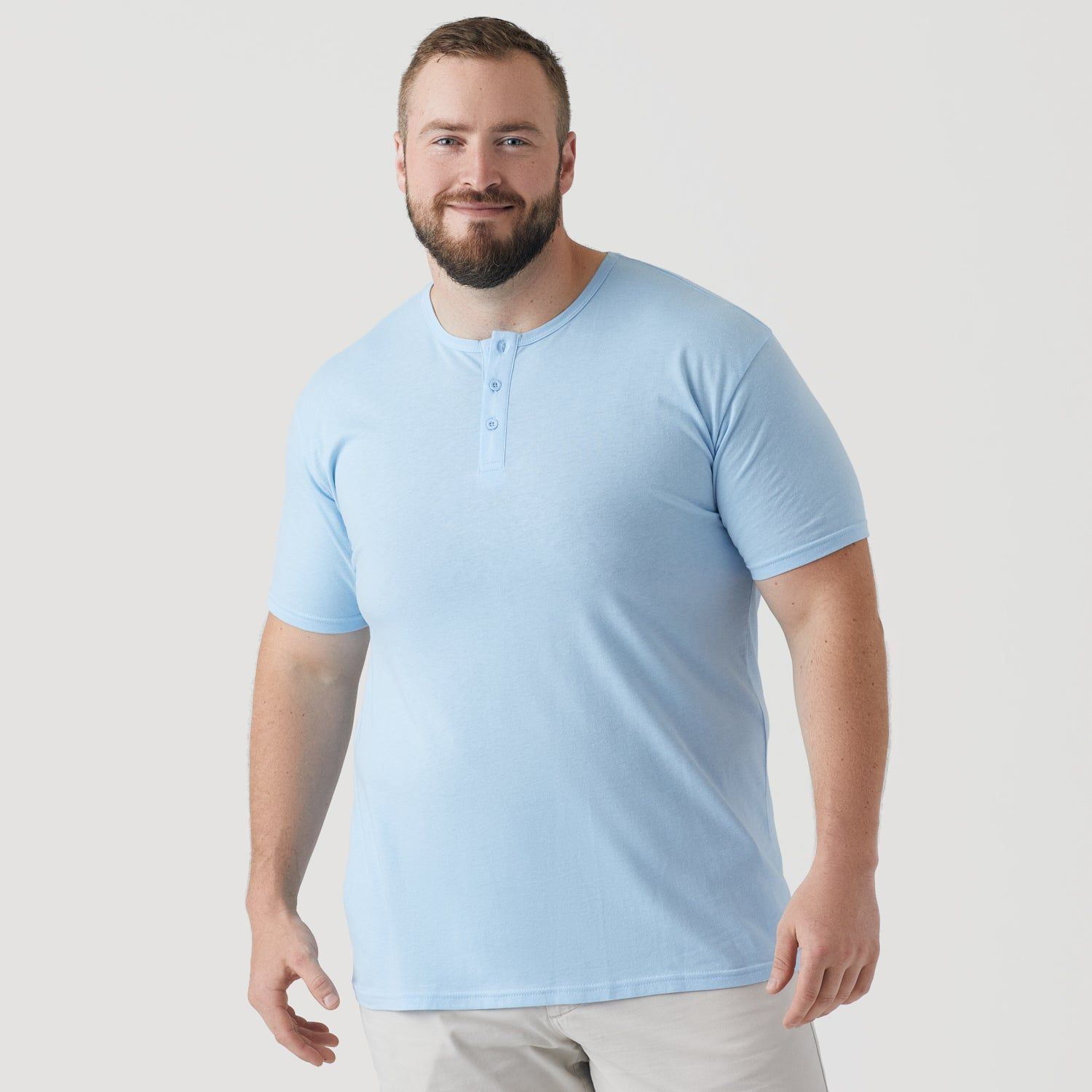 Oxford Blue Short Sleeve Henley sold by True Classic product image thumbnail 5