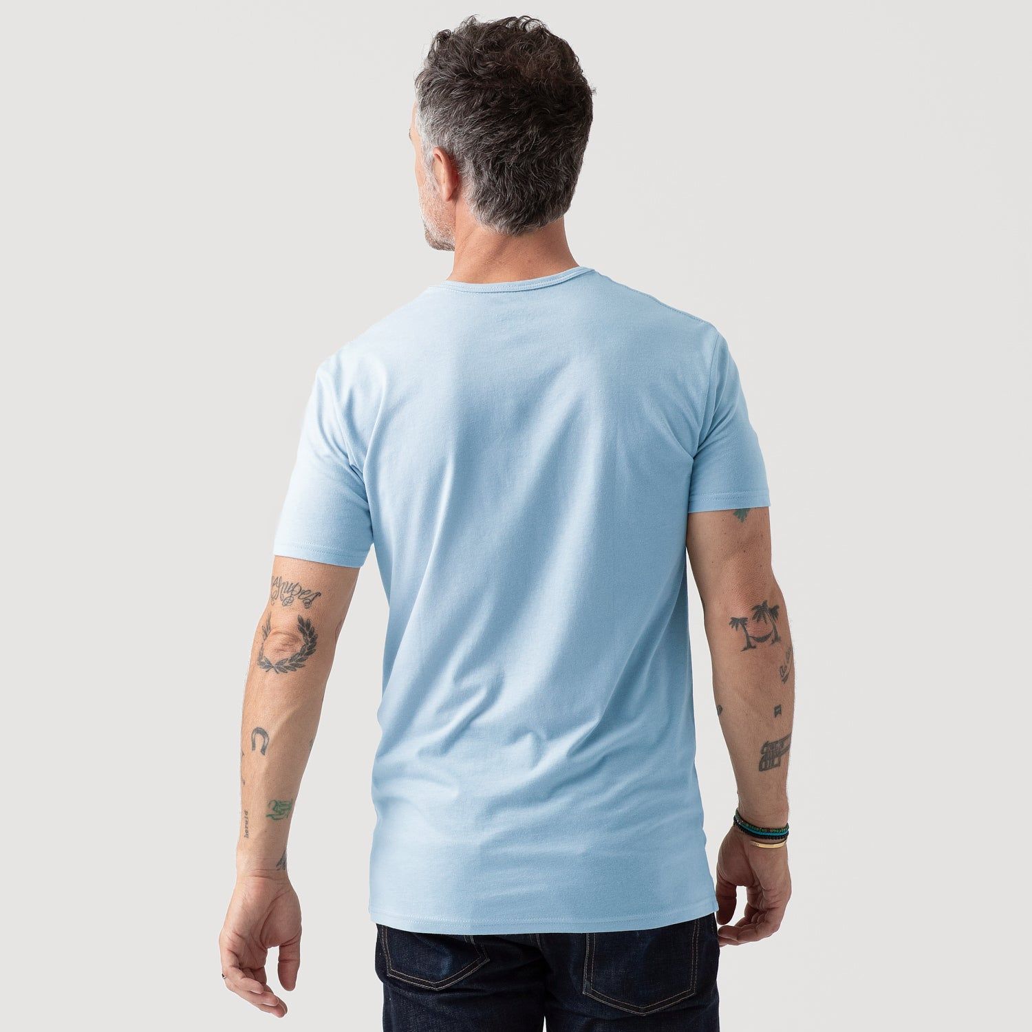 Oxford Blue Short Sleeve Henley sold by True Classic product image thumbnail 3