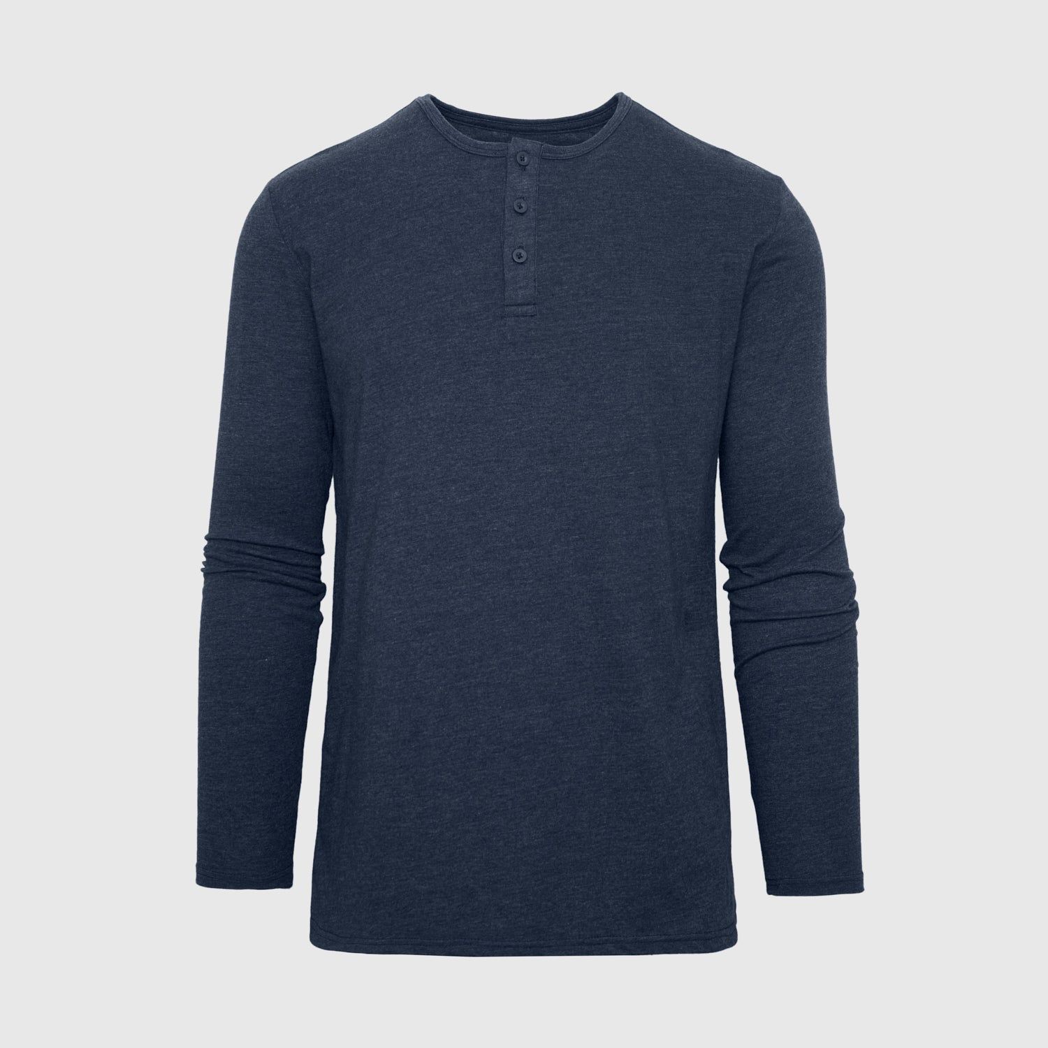 Heather Navy Long Sleeve Henley sold by True Classic product image thumbnail 2