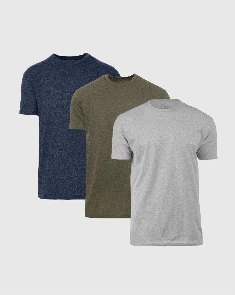 Heather Crew T-Shirt 3-Pack sold by True Classic
