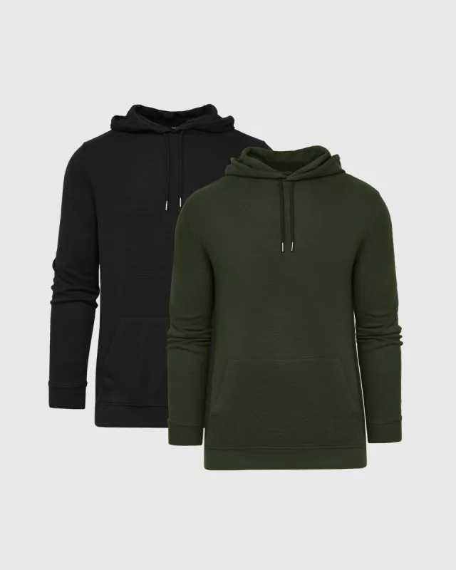 Dark Tones Waffle Hoodie 2-Pack sold by True Classic