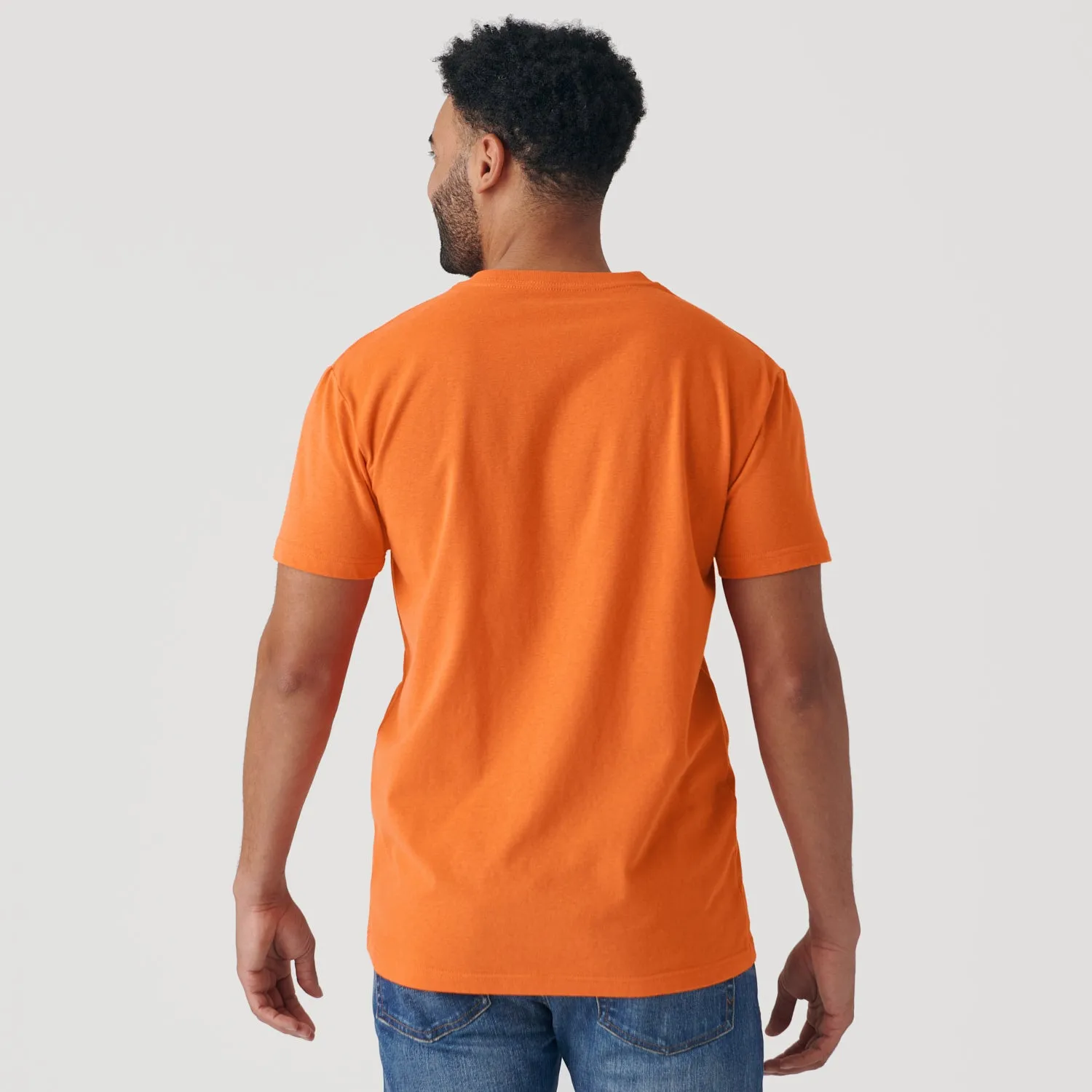 Orange V-Neck Tee sold by True Classic product image thumbnail 3