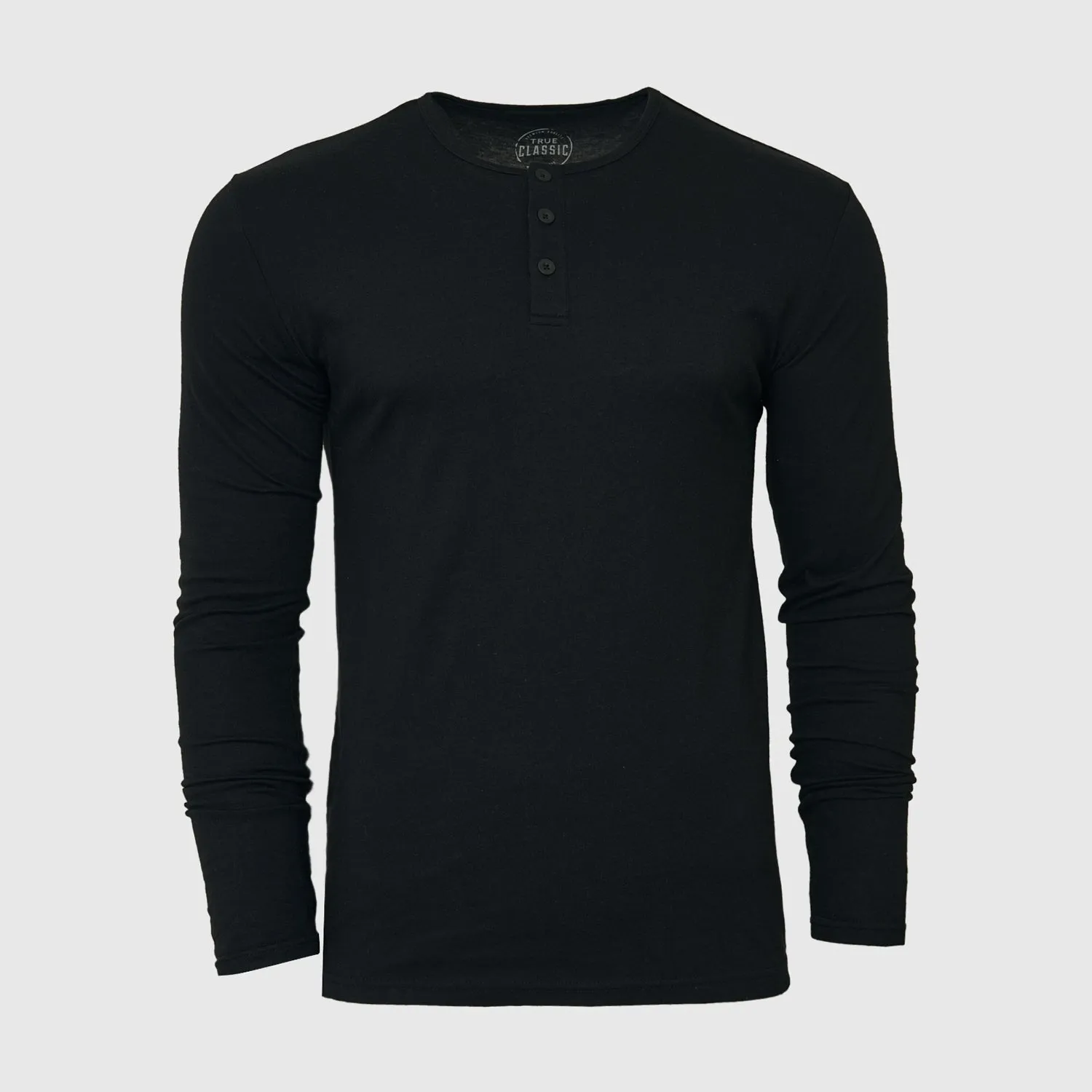 Black Long Sleeve Henley sold by True Classic product image thumbnail 2
