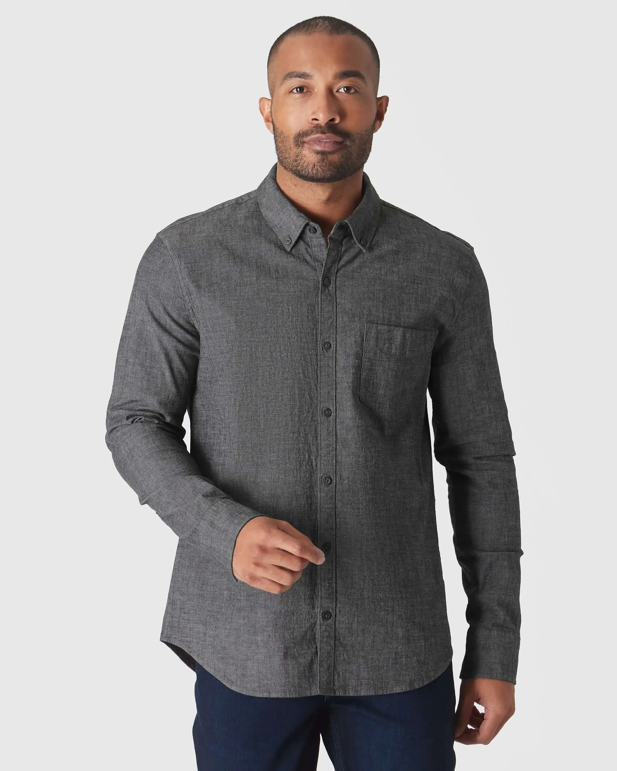 Long Sleeve Stretch Chambray Shirt 3-Pack sold by True Classic product image thumbnail 2