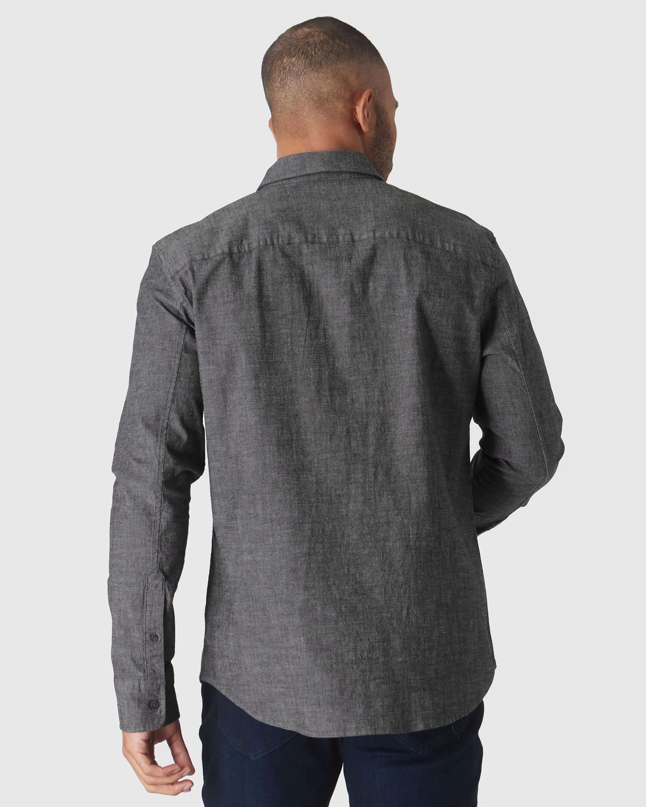Long Sleeve Stretch Chambray Shirt 3-Pack sold by True Classic product image thumbnail 3