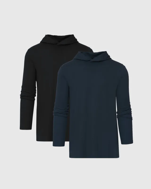 Classic Hooded Long Sleeve T-Shirt 2-Pack sold by True Classic