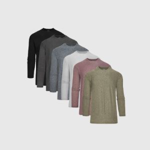 Staple Long Sleeve Active Crew 6-Pack sold by True Classic