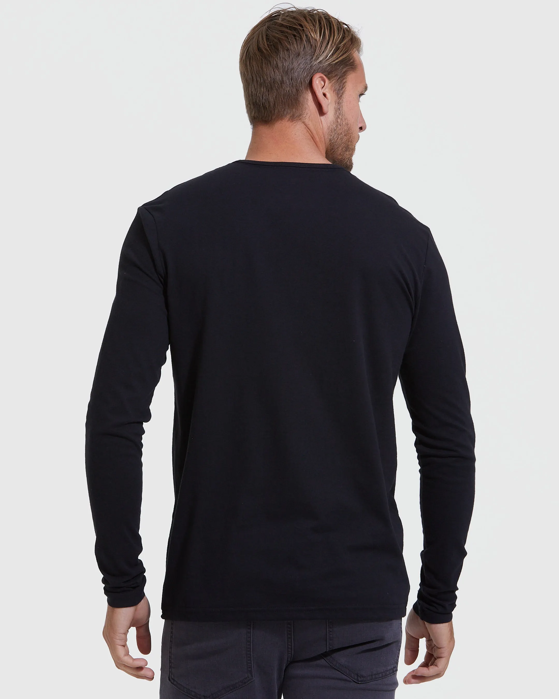 Dark Tones Long Sleeve Henley 3-Pack sold by True Classic product image thumbnail 4
