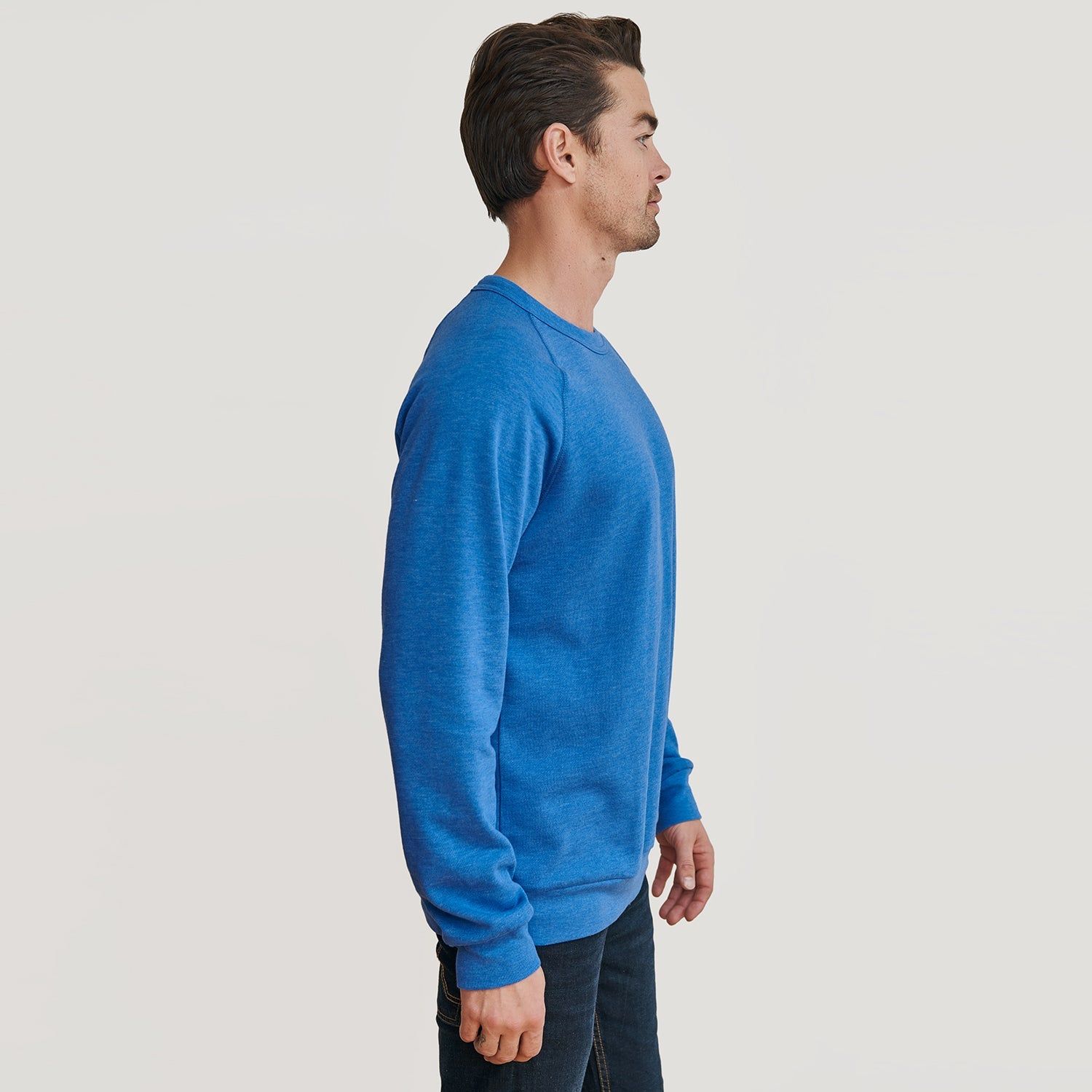 Pacific Blue Fleece Pull Over Sweatshirt sold by True Classic product image thumbnail 4