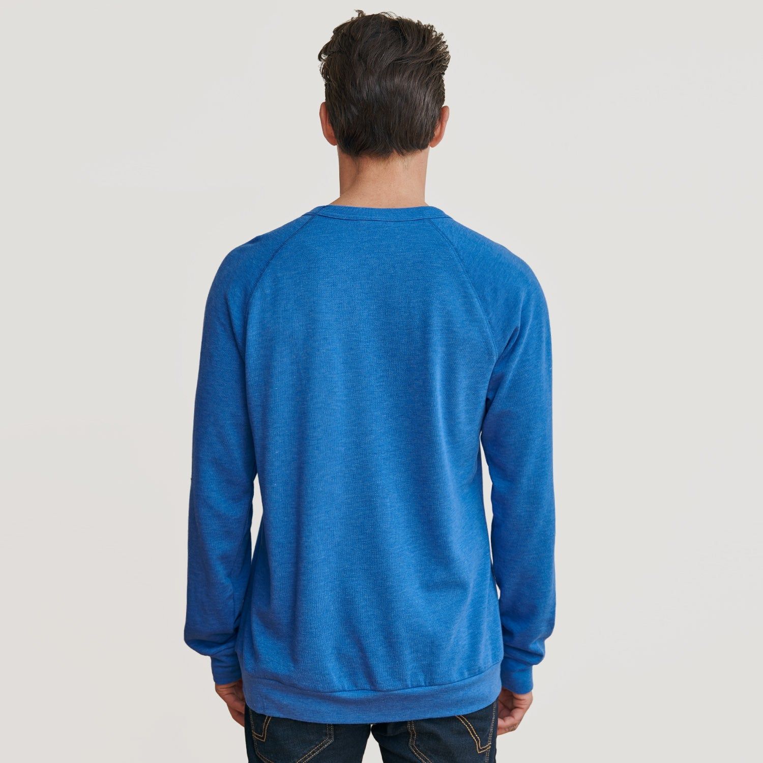 Pacific Blue Fleece Pull Over Sweatshirt sold by True Classic product image thumbnail 3