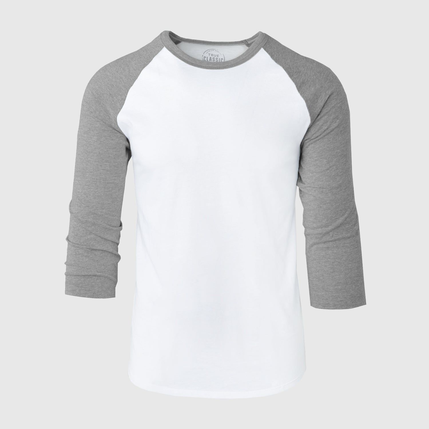 White/Heather Gray Baseball Raglan sold by True Classic product image thumbnail 2