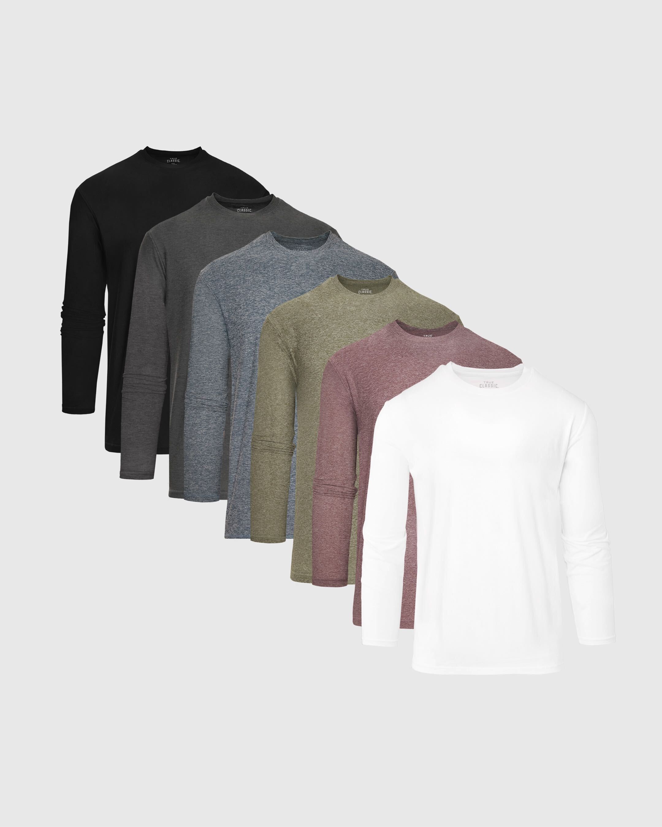 Staple Active Long Sleeve Crew 6-Pack sold by True Classic