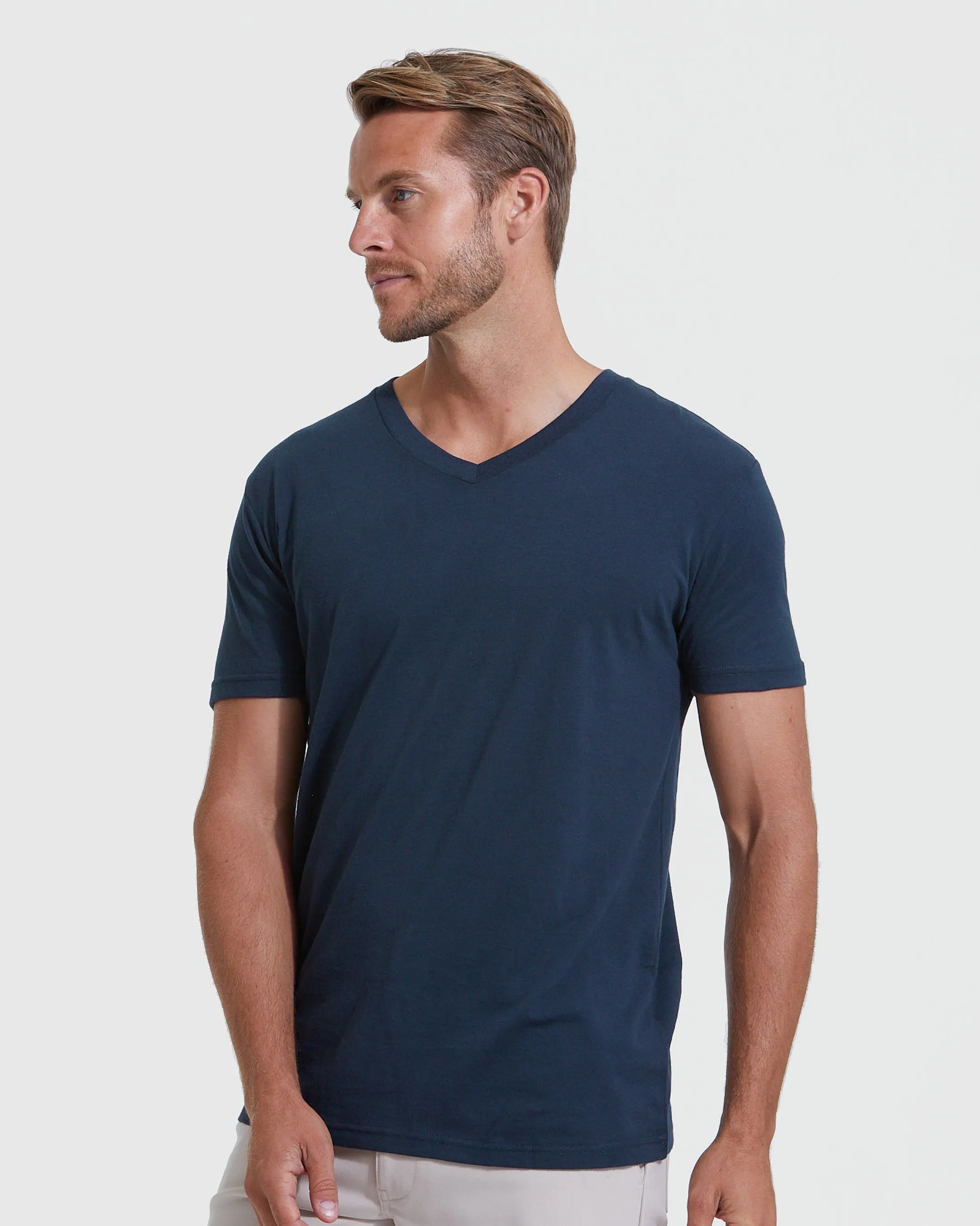 Essential V-Neck Tee 3-Pack sold by True Classic product image thumbnail 2