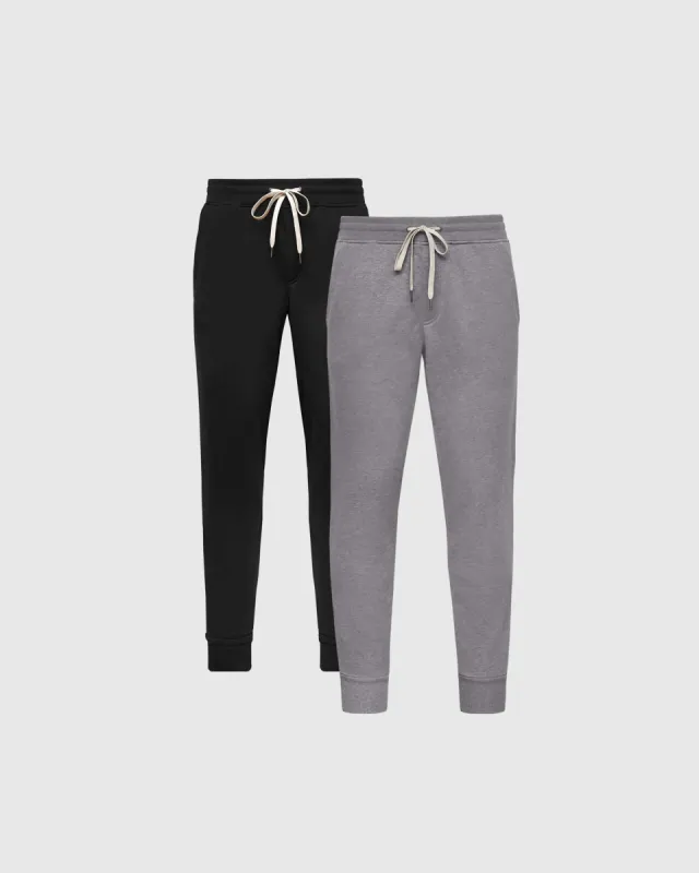 Basic Fleece French Terry Joggers 2-Pack sold by True Classic