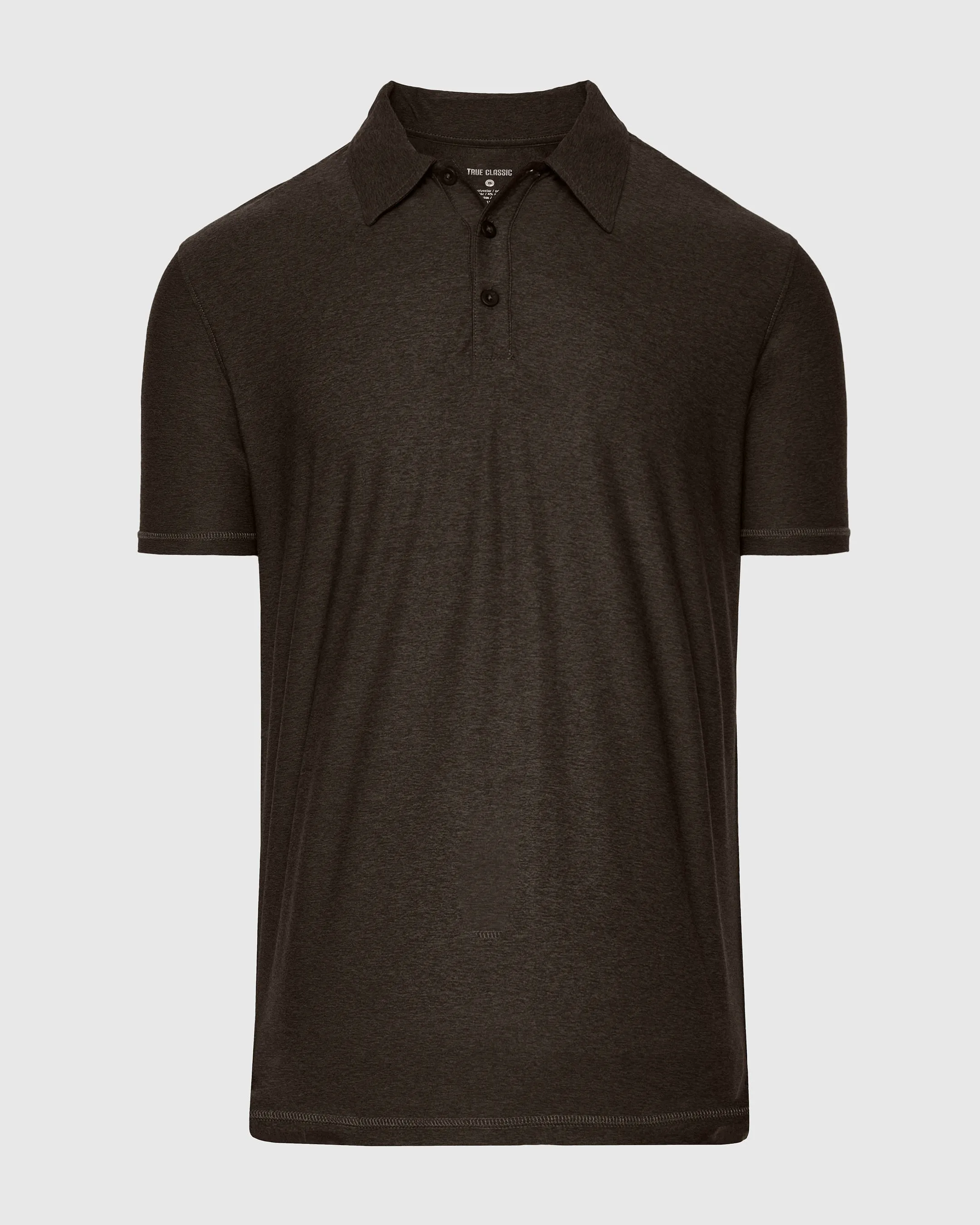 Dark Heather Cocoa Active Polo 2.0 sold by True Classic product image thumbnail 2