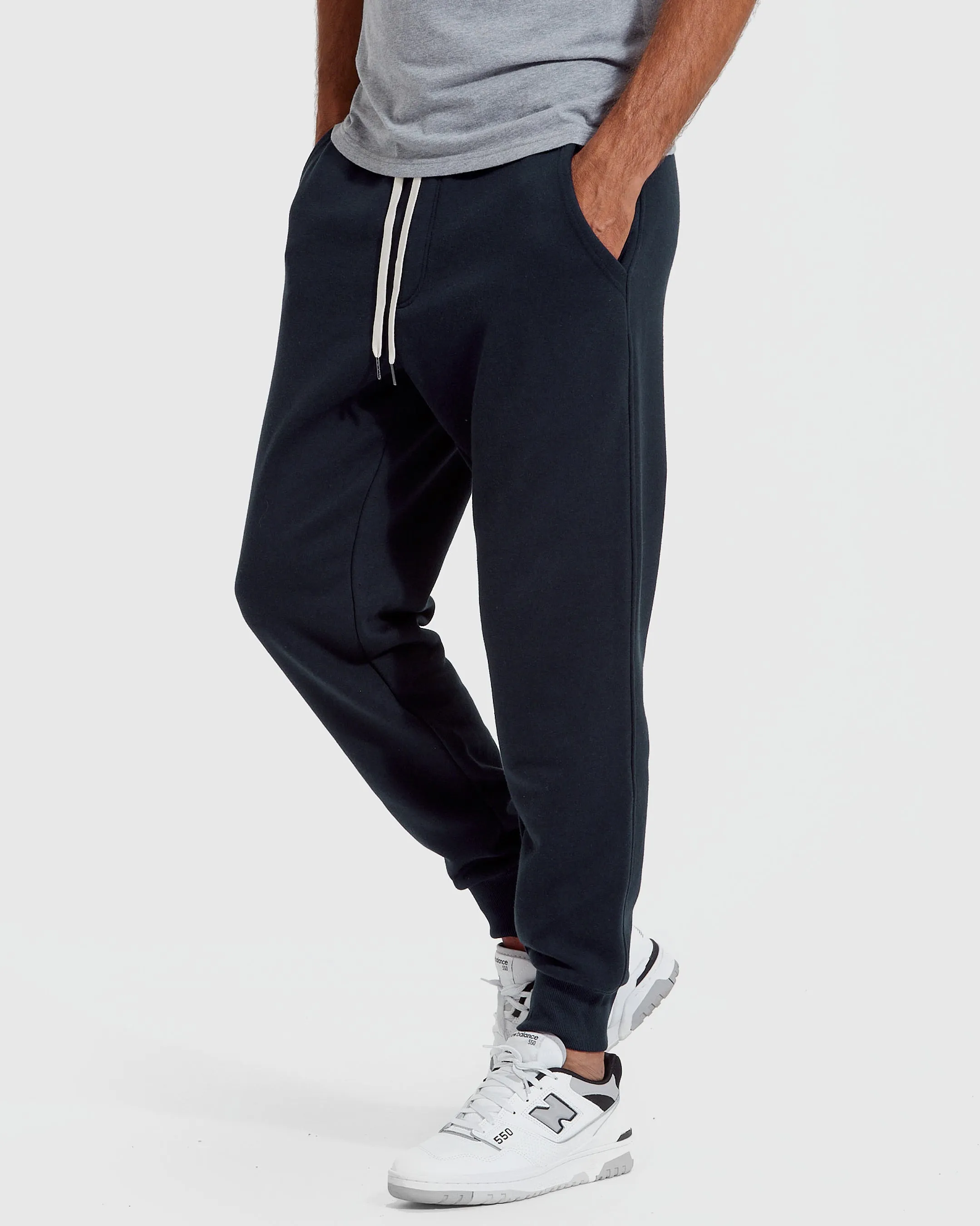 Navy Fleece Pullover Hoodie and Jogger Set sold by True Classic product image thumbnail 3