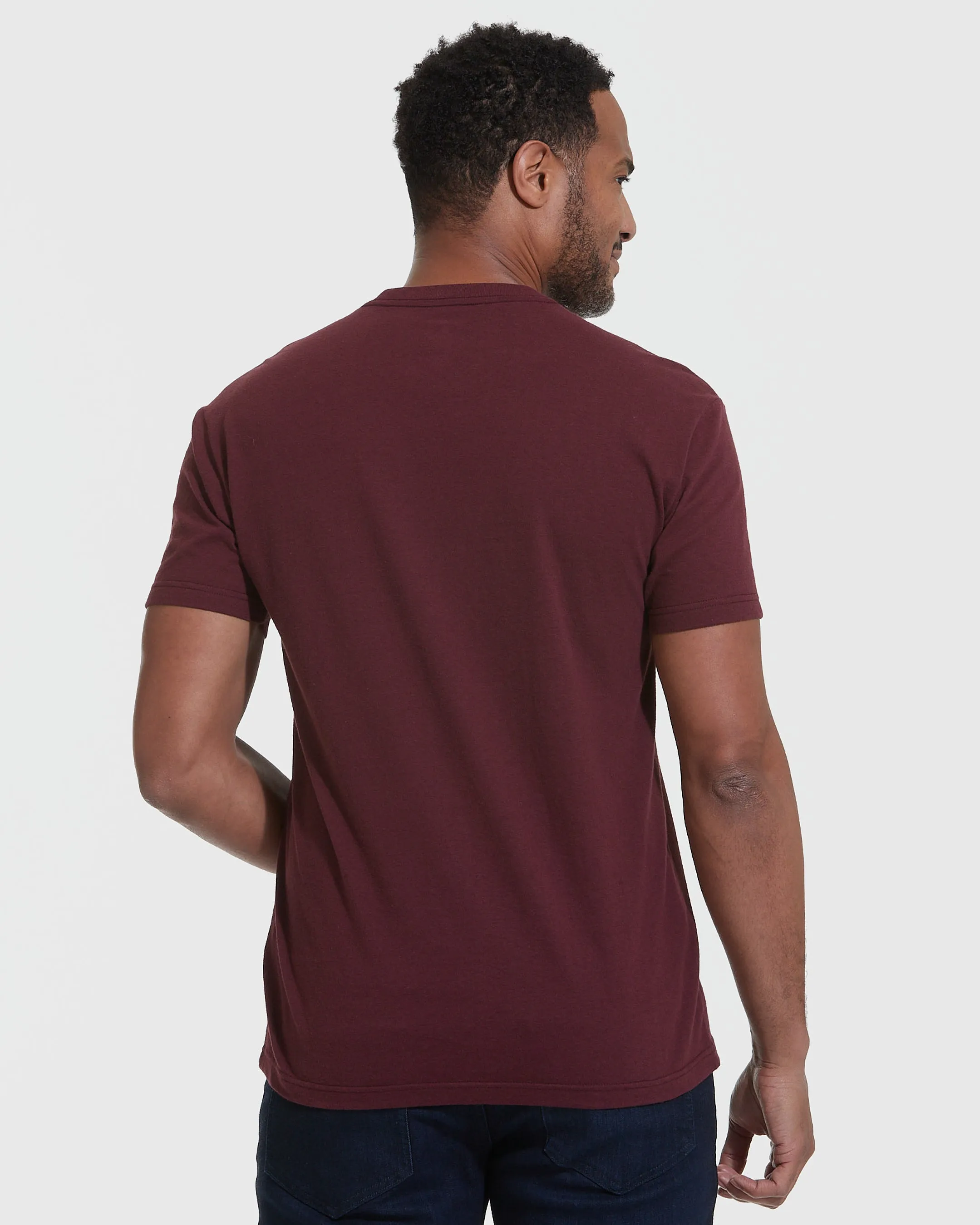 Mahogany Short Sleeve Crew Neck Tee sold by True Classic product image thumbnail 3