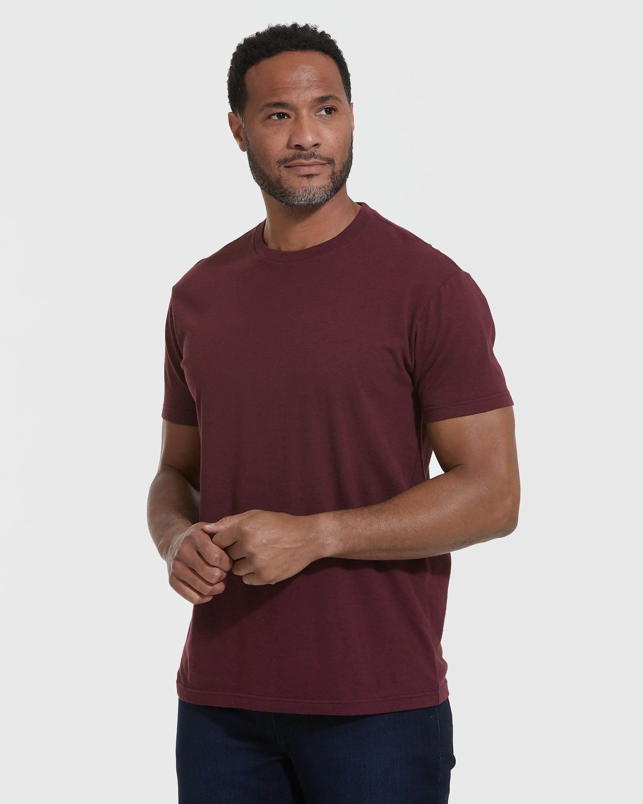 Mahogany Short Sleeve Crew Neck Tee sold by True Classic product image thumbnail 4