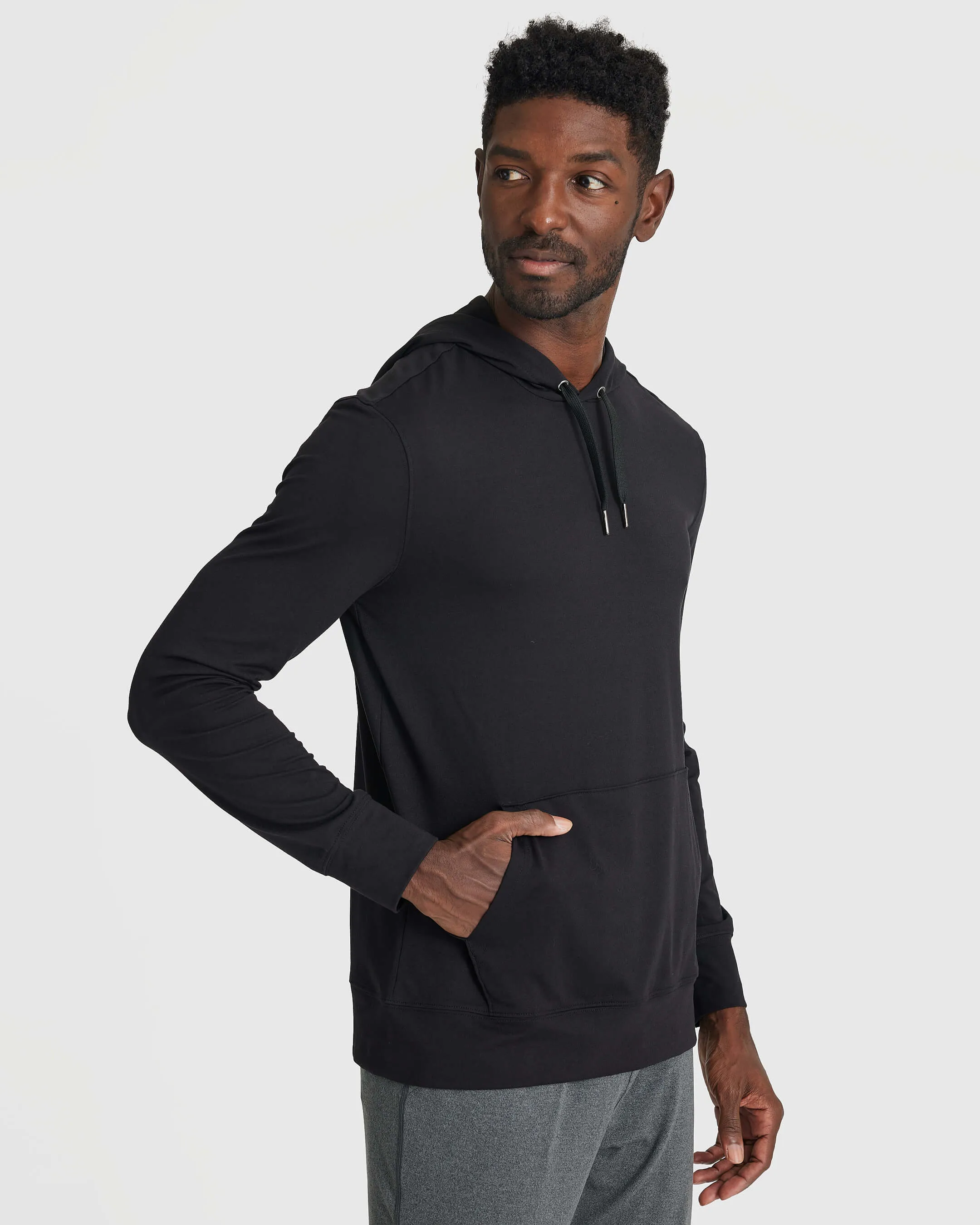 Black Active Comfort Pullover Hoodie sold by True Classic product image thumbnail 4
