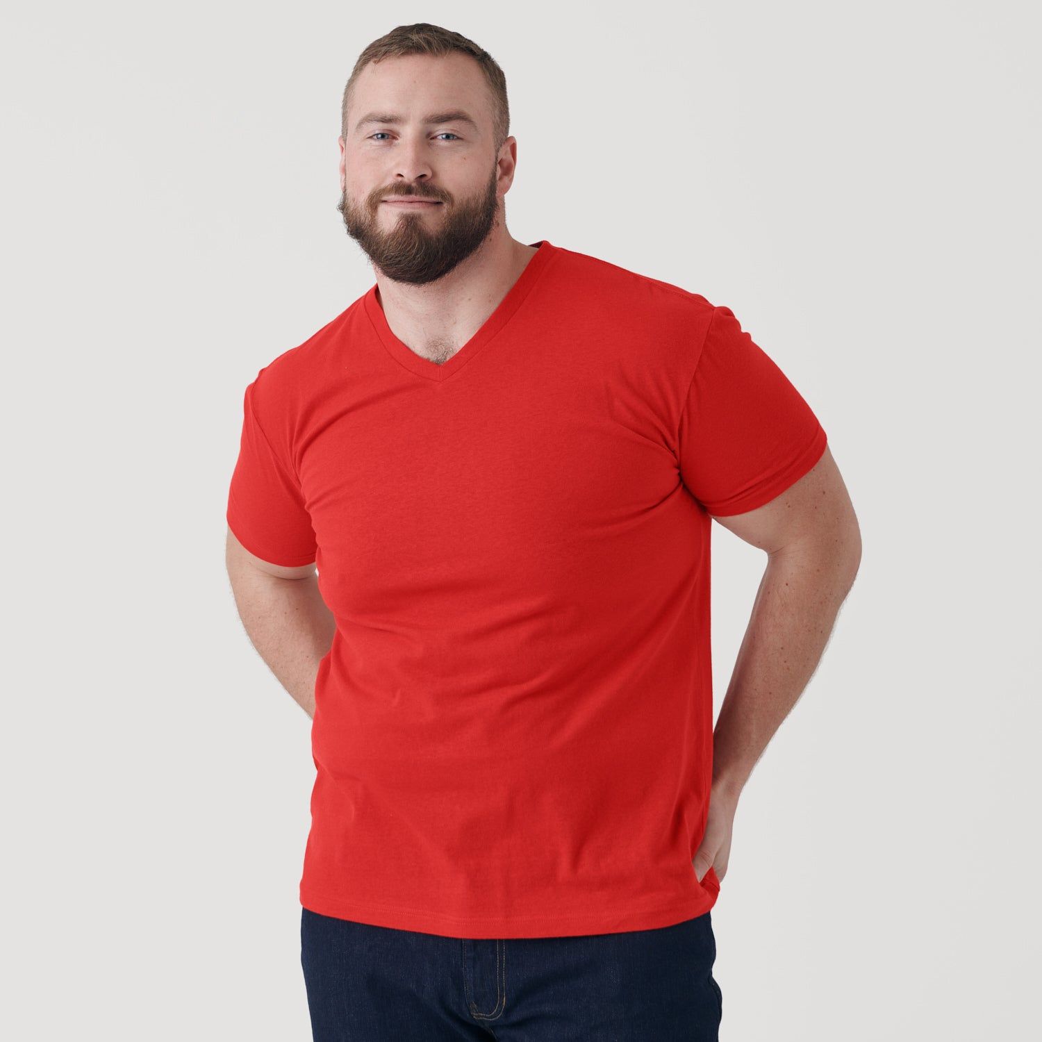 True Red V-Neck T-Shirt sold by True Classic product image thumbnail 5