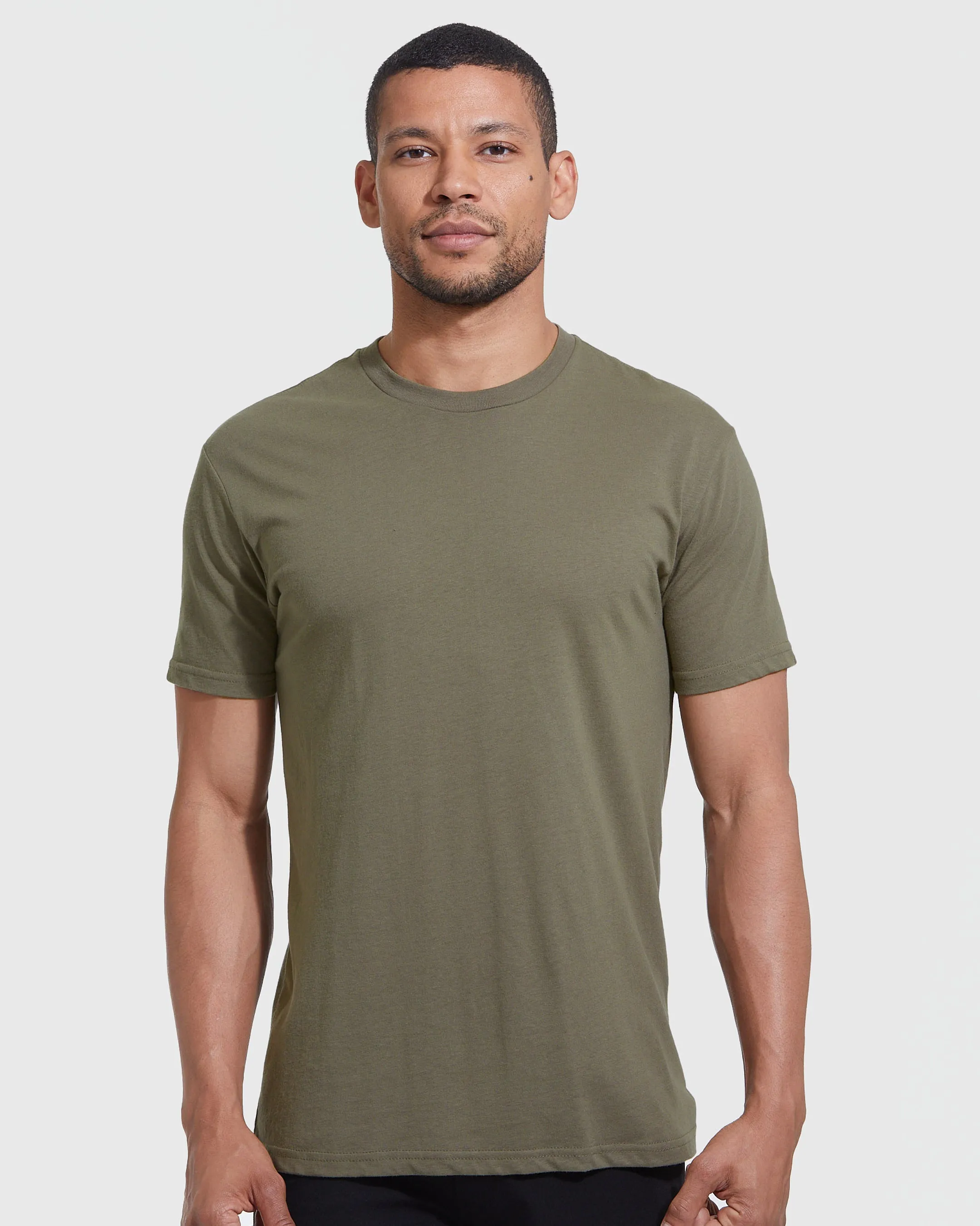 Military Green Classic Crew Neck sold by True Classic