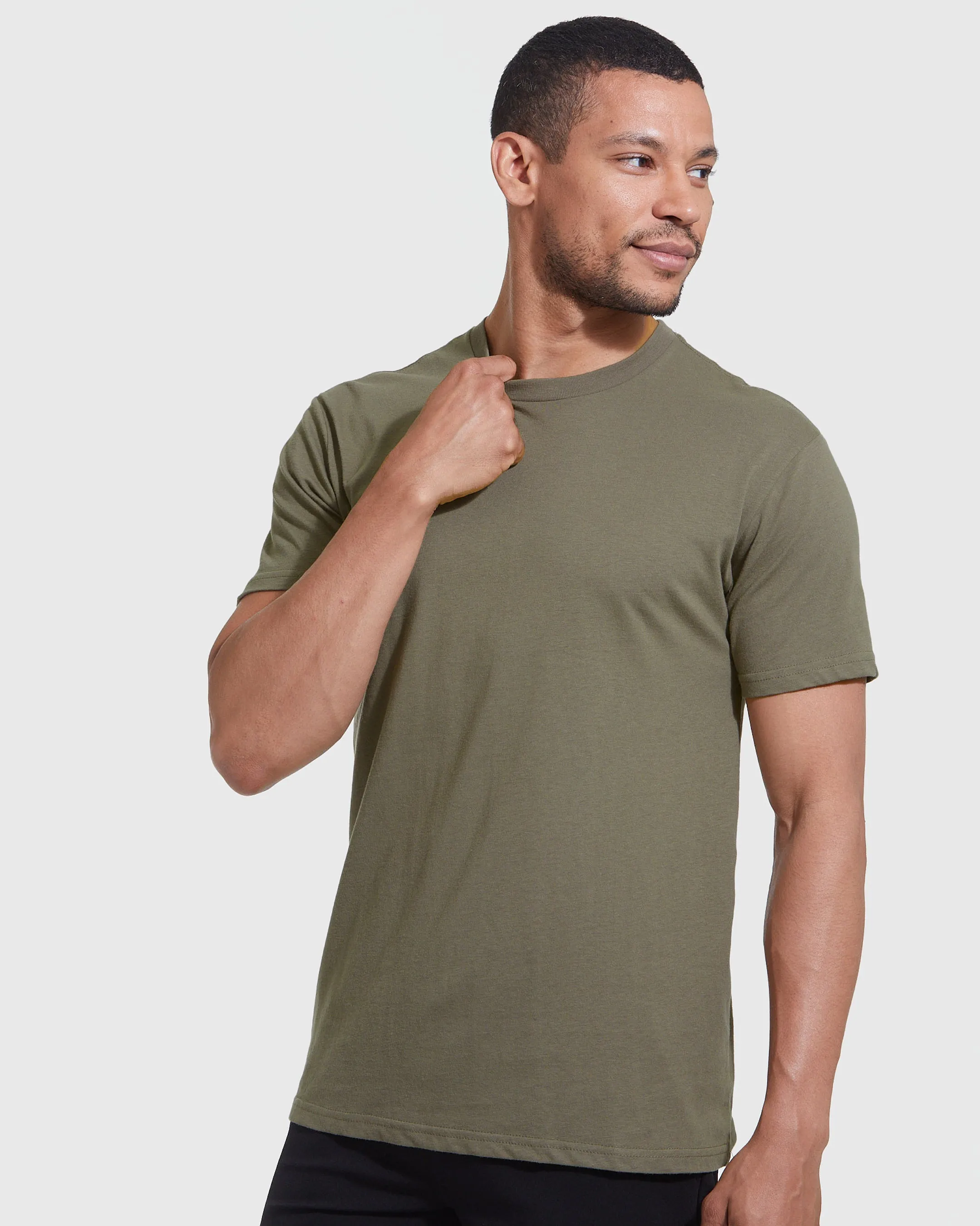 Military Green Classic Crew Neck sold by True Classic product image thumbnail 3