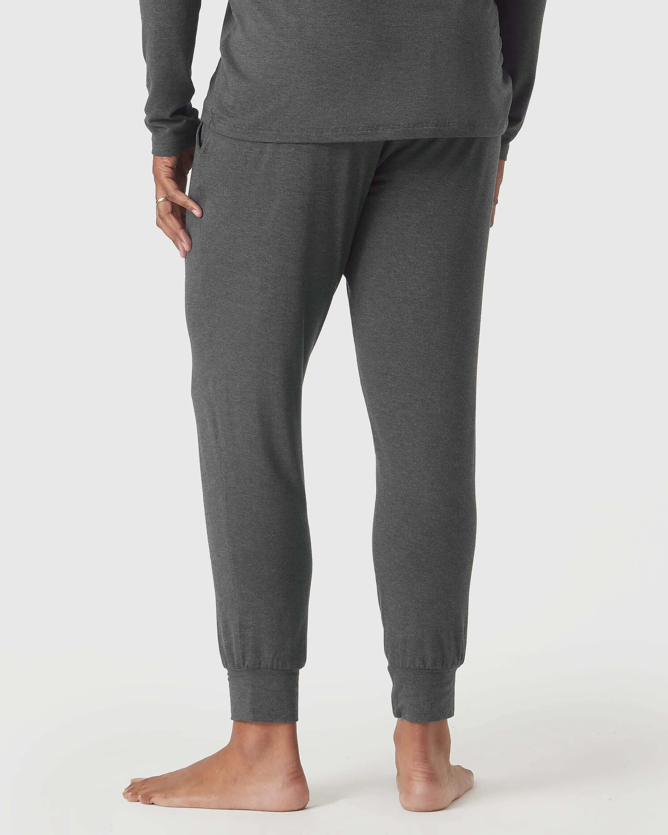 Charcoal Heather Gray Loungewear Jogger sold by True Classic product image thumbnail 3