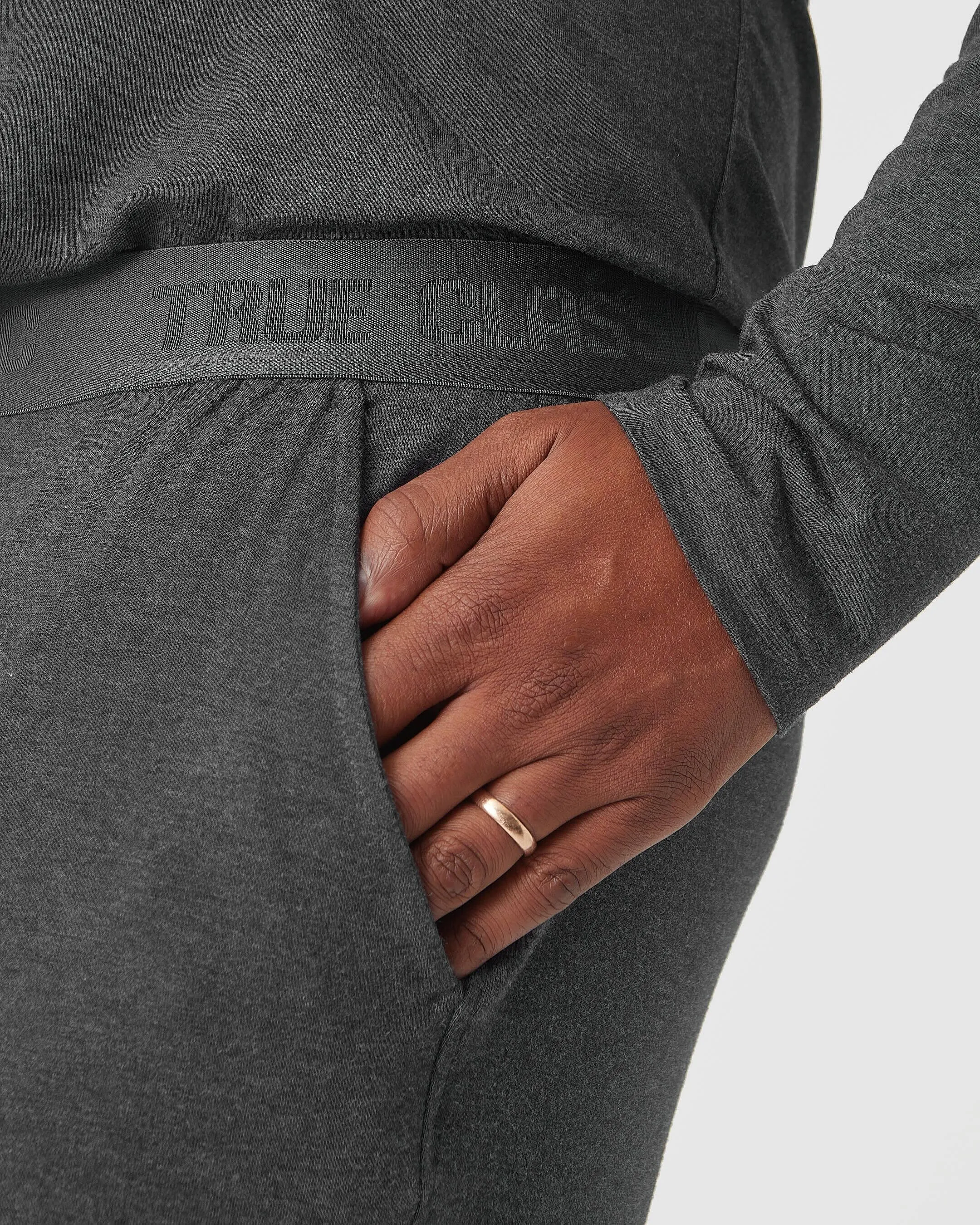 Charcoal Heather Gray Loungewear Jogger sold by True Classic product image thumbnail 4