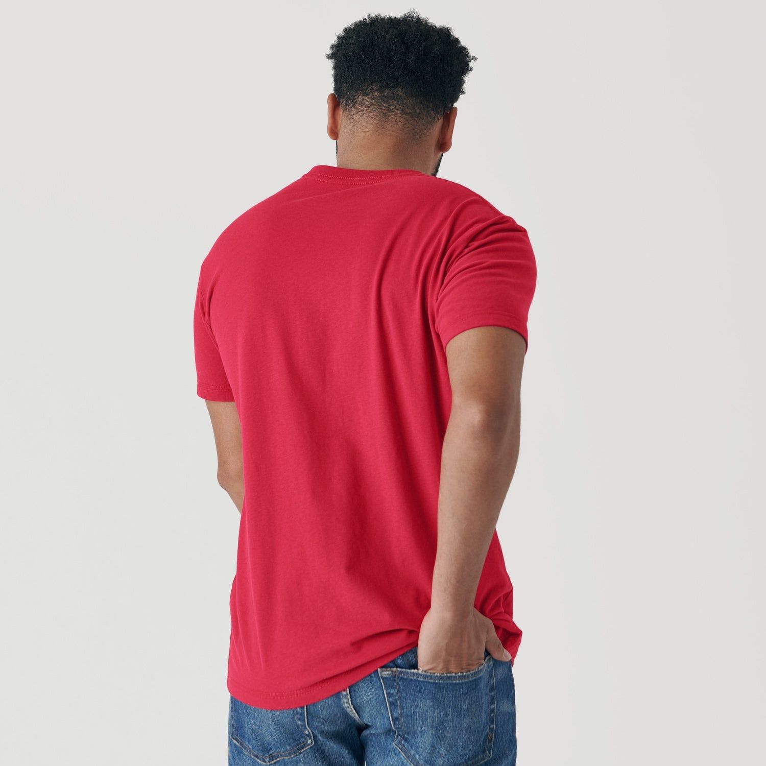Raspberry Crew Neck T-Shirt sold by True Classic product image thumbnail 3