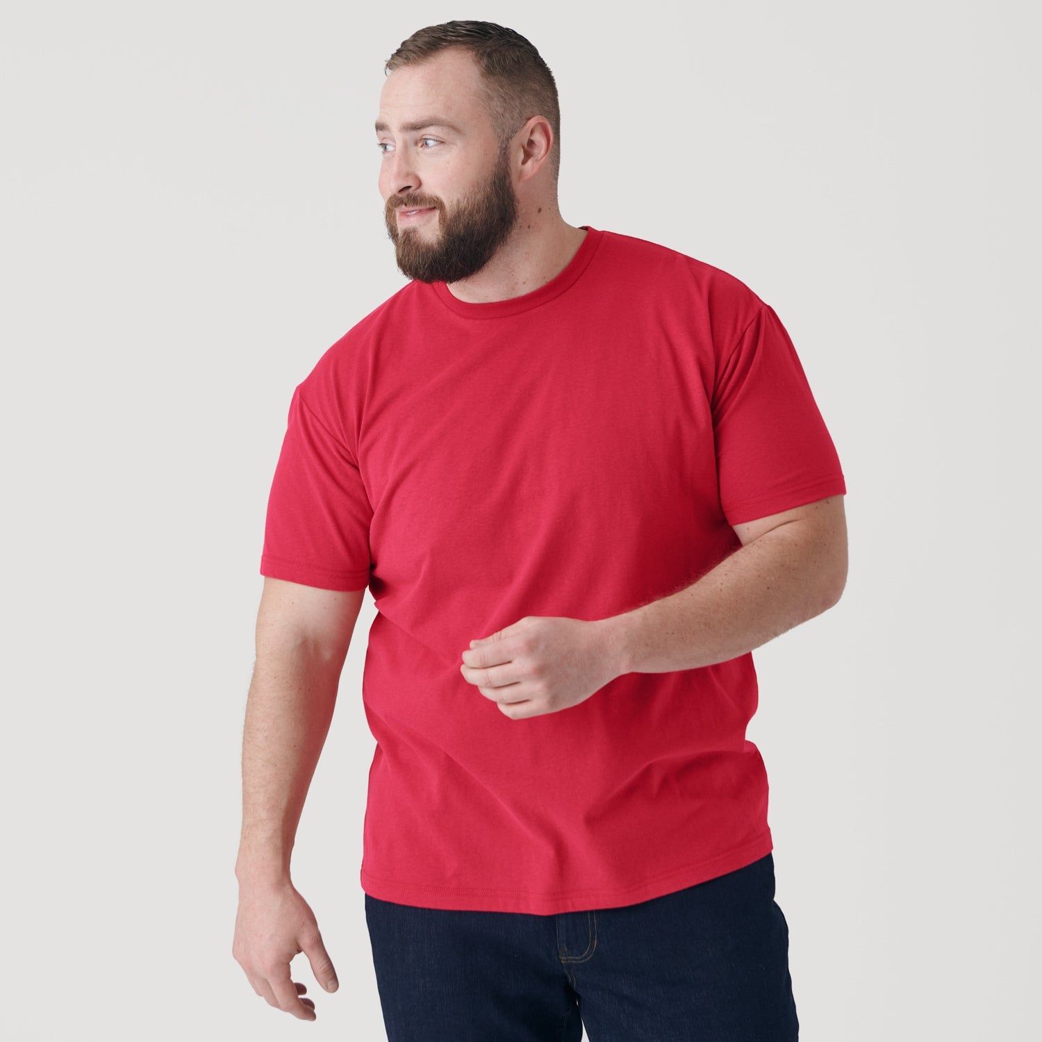 Raspberry Crew Neck T-Shirt sold by True Classic product image thumbnail 5