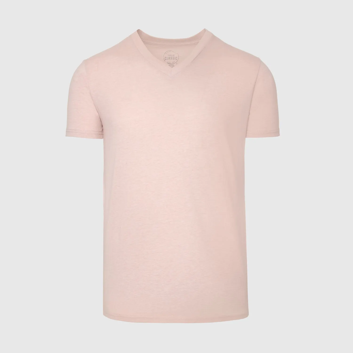 Heather Dusty Pink V Neck T Shirt sold by True Classic product image thumbnail 2