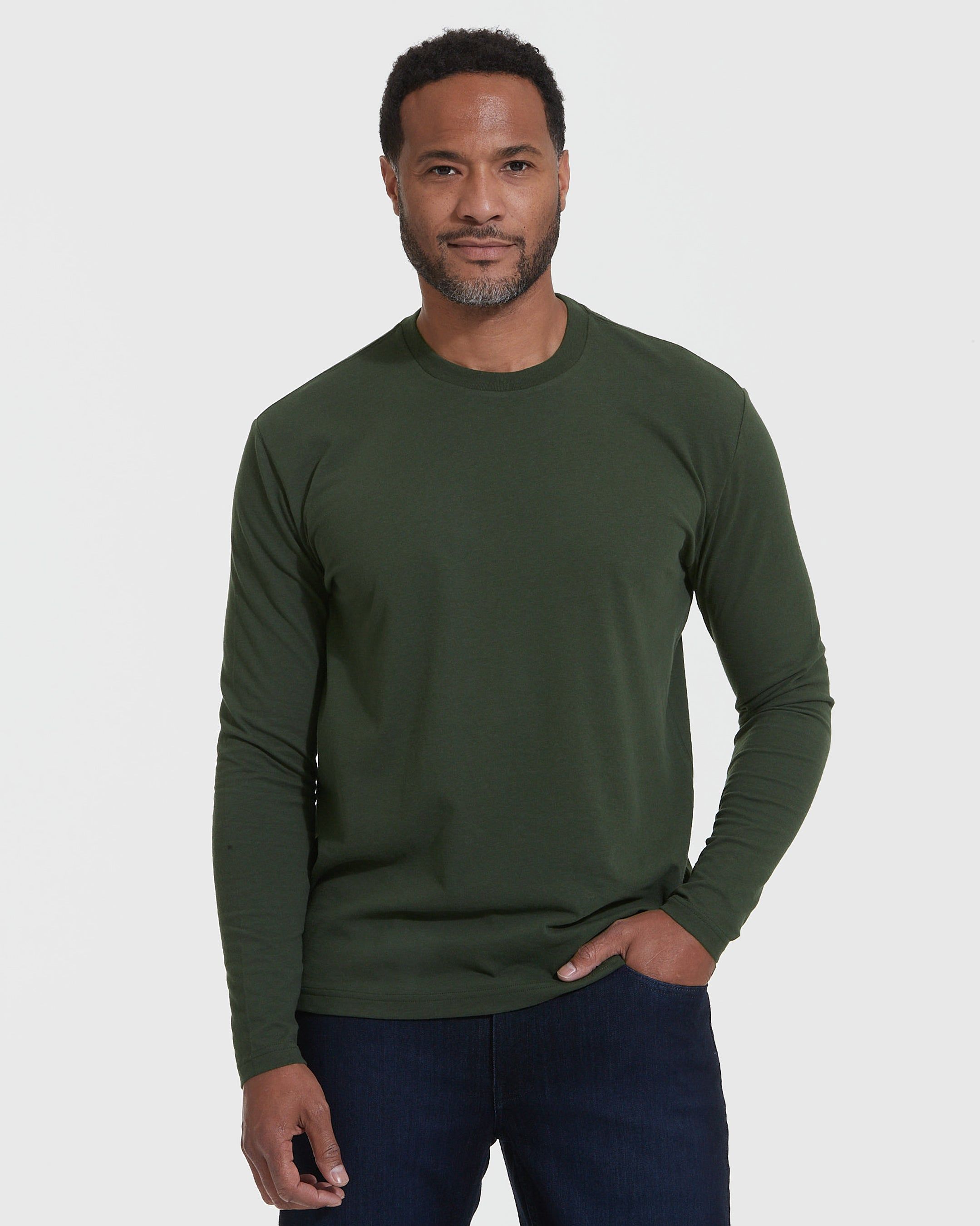 Earth Hues Long Sleeve Crew 3-Pack sold by True Classic product image thumbnail 2