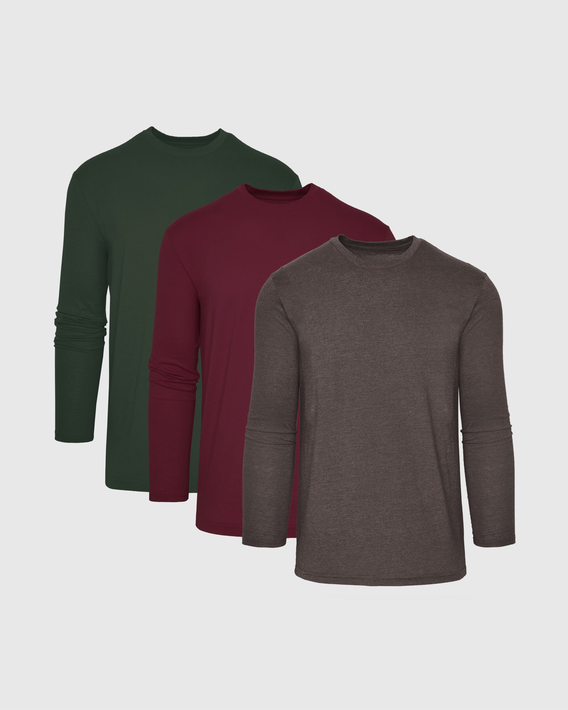Earth Hues Long Sleeve Crew 3-Pack sold by True Classic