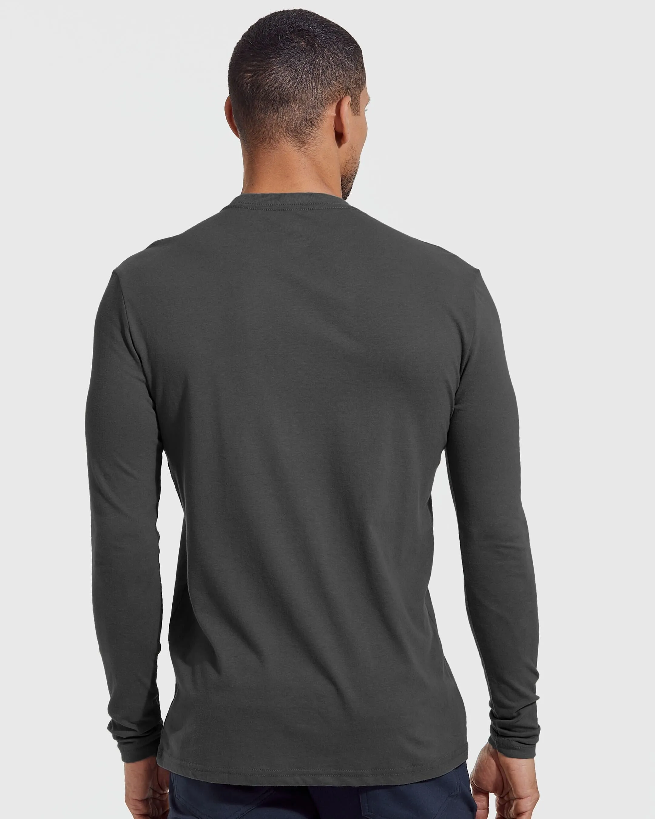 Carbon Classic Long Sleeve Crew Neck sold by True Classic product image thumbnail 3